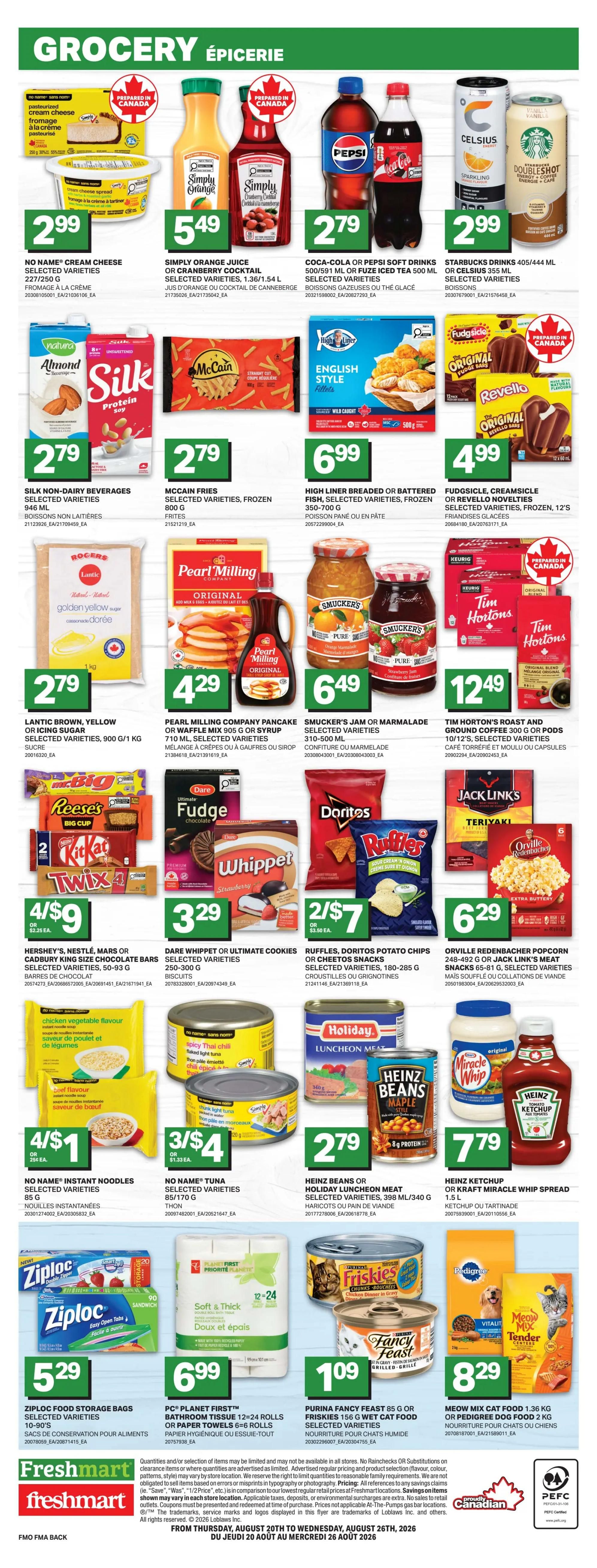 Freshmart (Atlantic) Flyer August 20 to 26