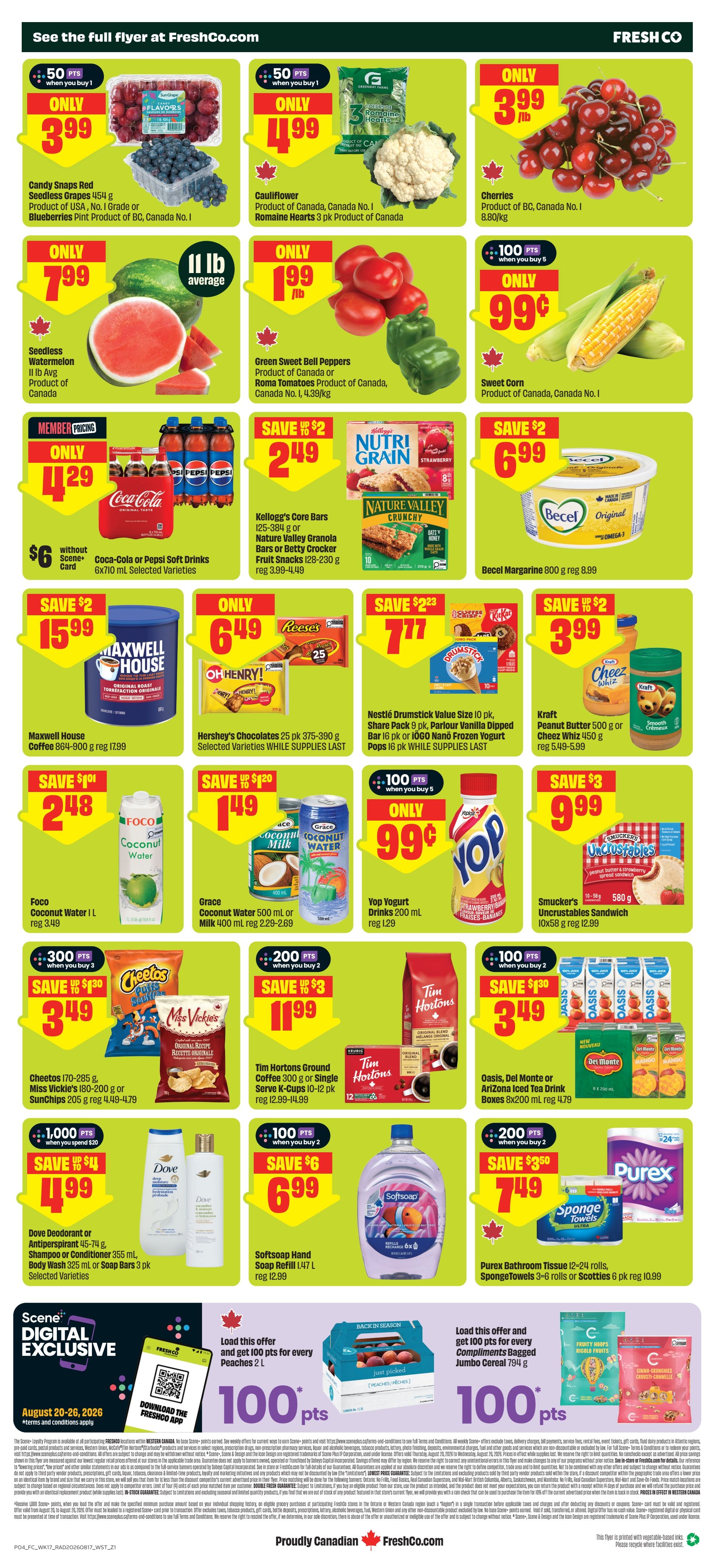 FreshCo (West) Flyer August 20 to 26