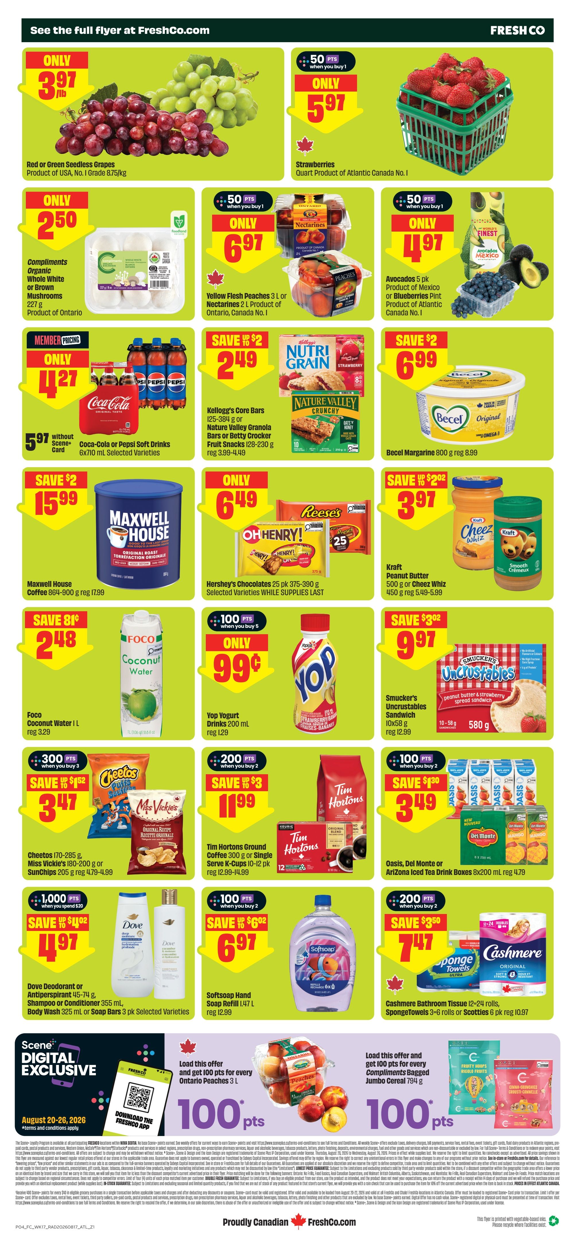 FreshCo (Atlantic) Flyer August 20 to 26