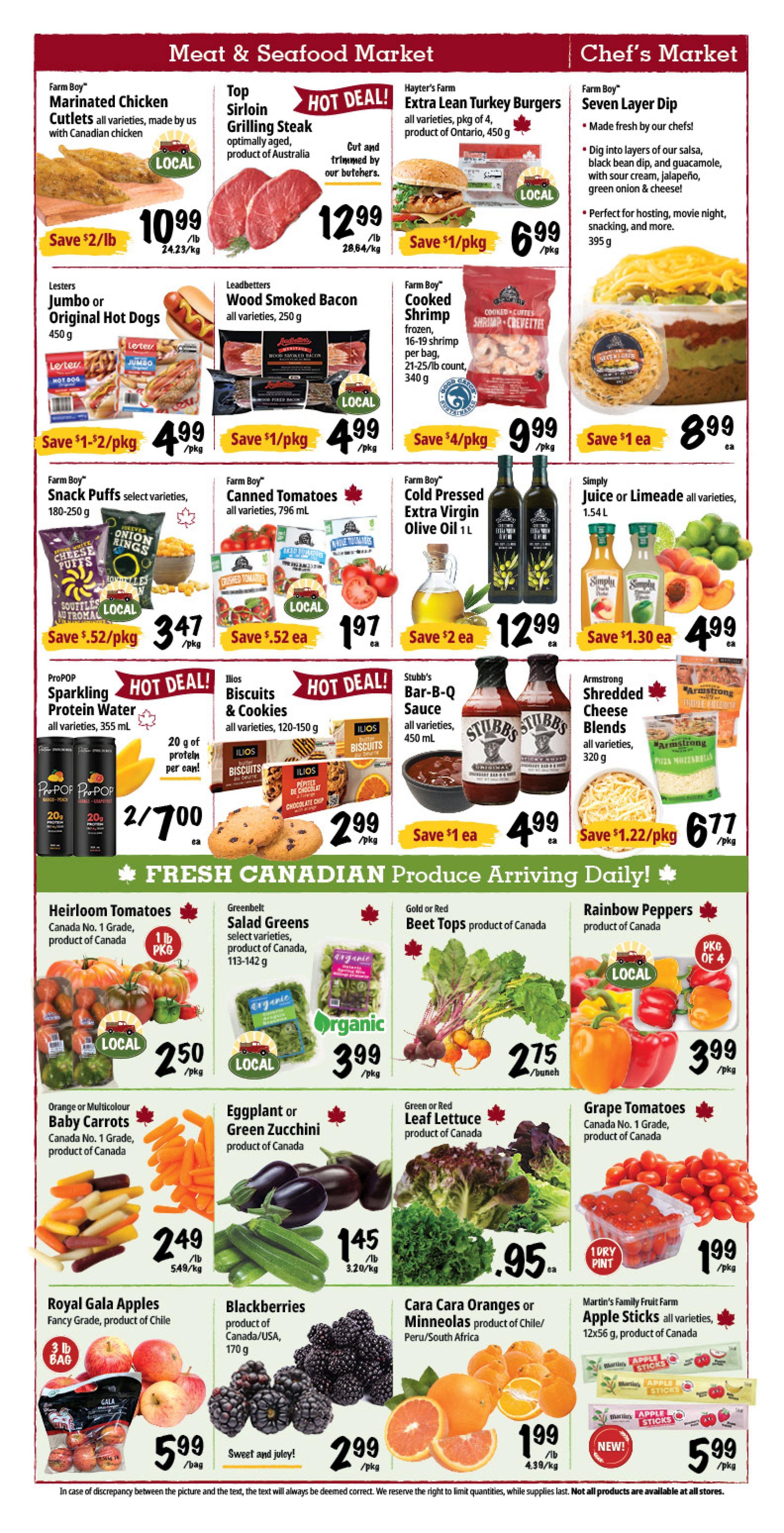 Farm Boy Flyer August 20 to 26
