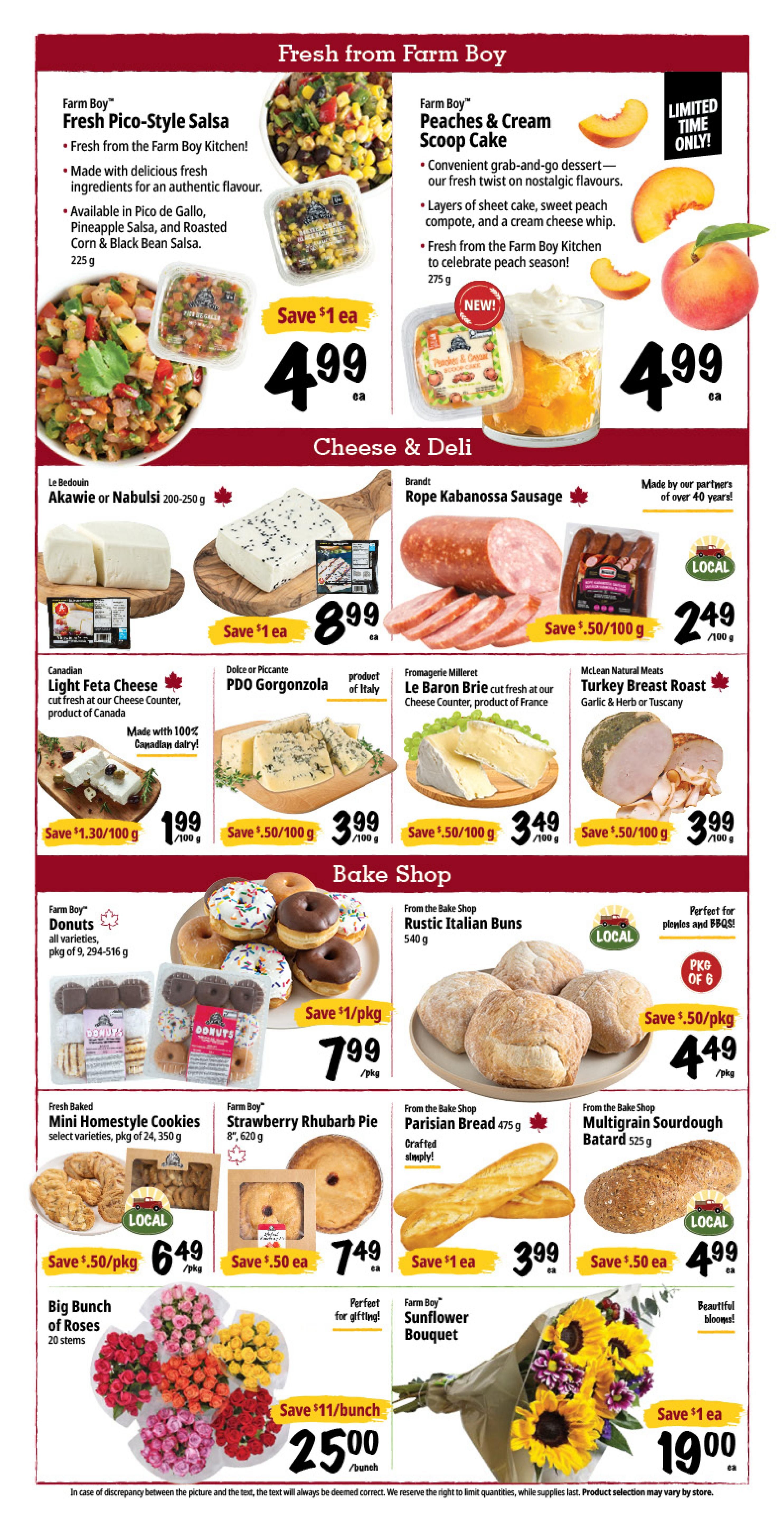 Farm Boy Flyer August 20 to 26