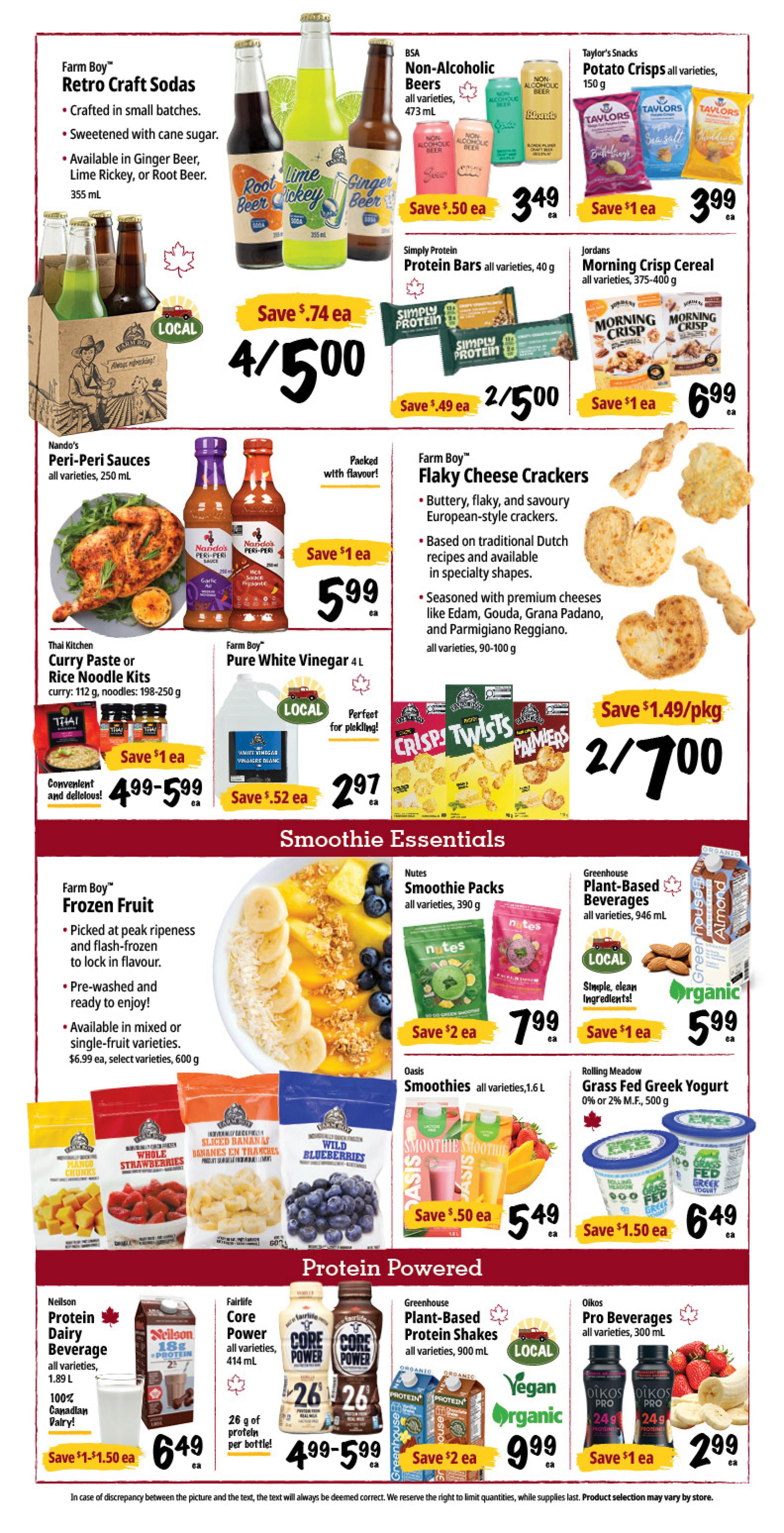 Farm Boy Flyer August 20 to 26