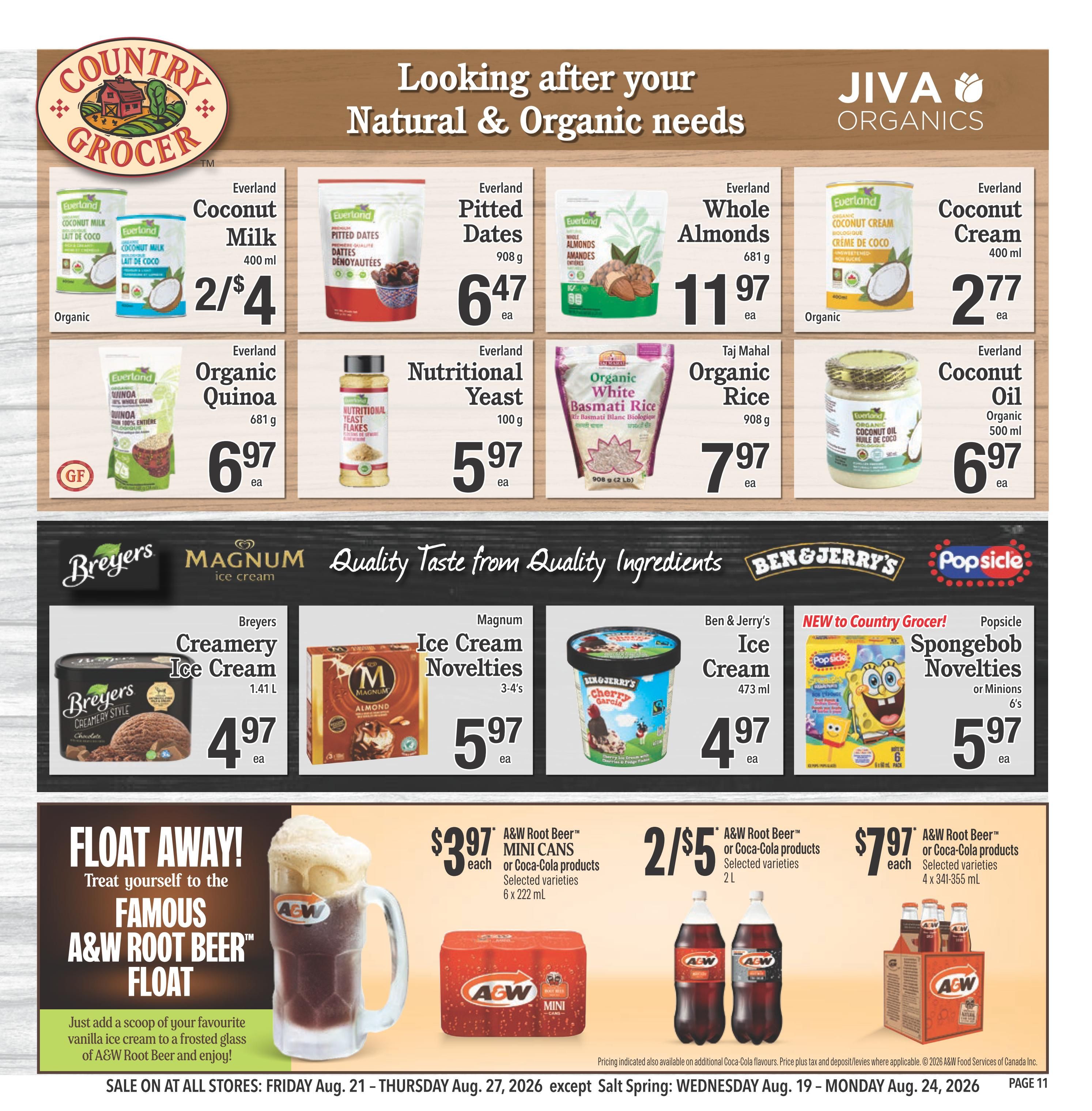 Country Grocer Flyer August 21 to 27