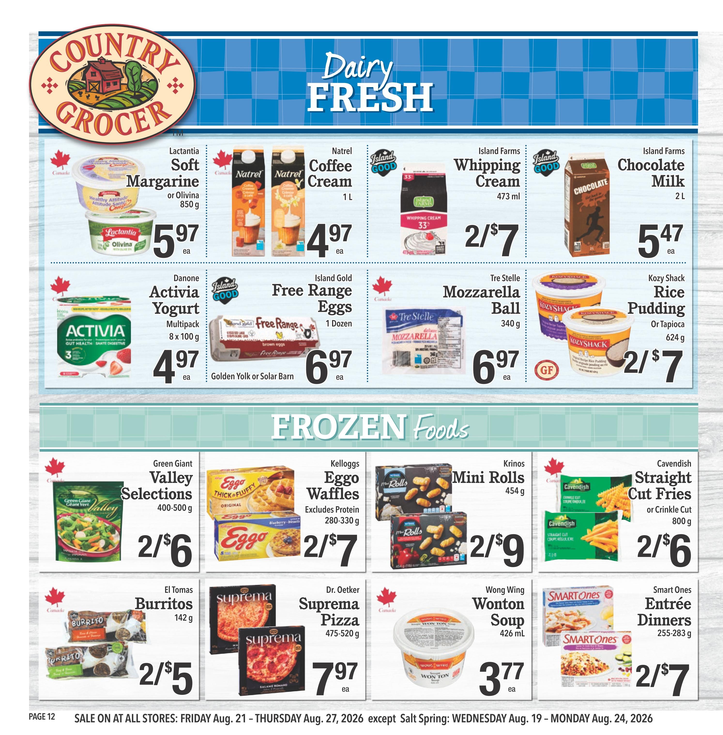 Country Grocer Flyer August 21 to 27