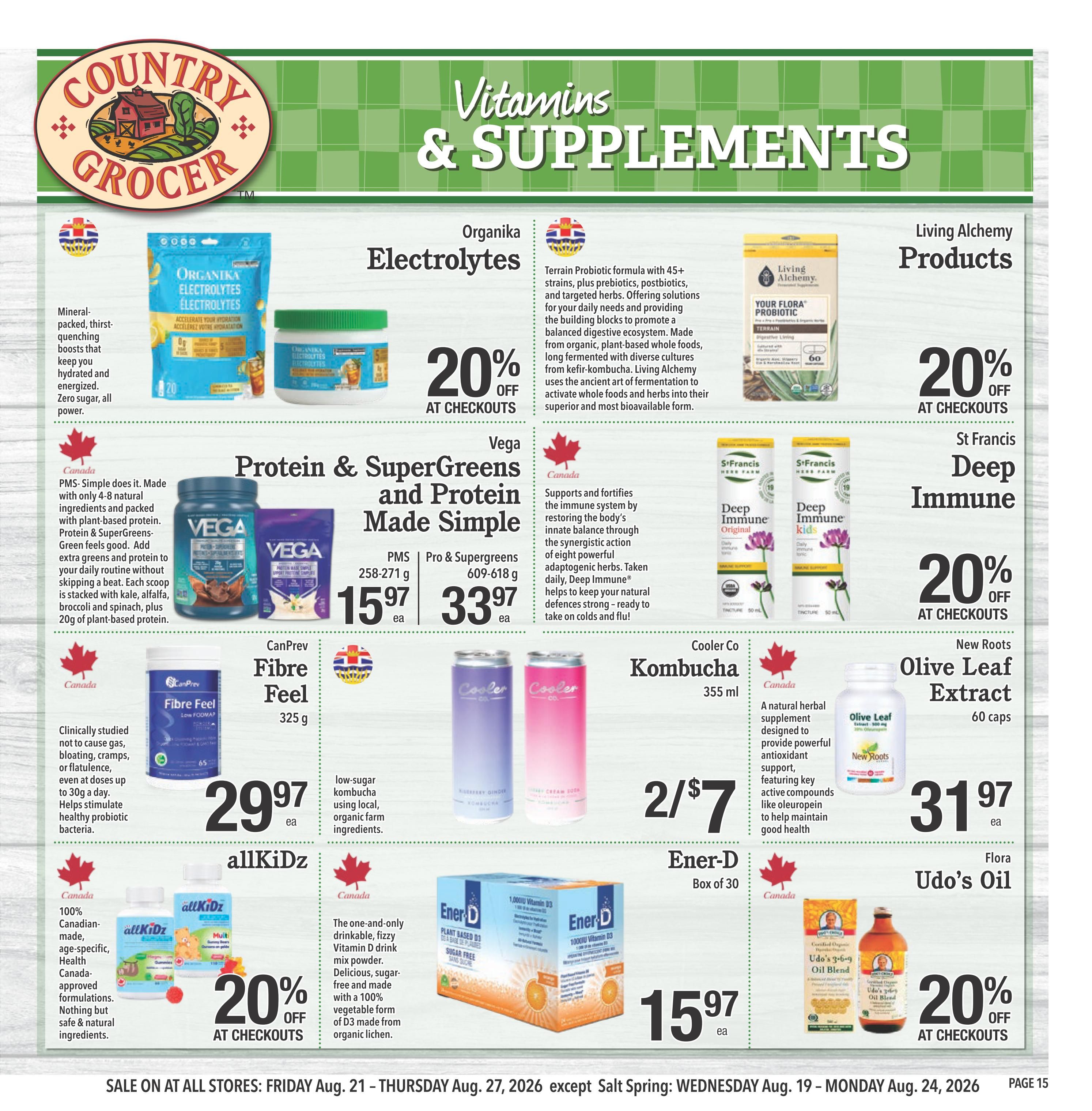 Country Grocer Flyer August 21 to 27