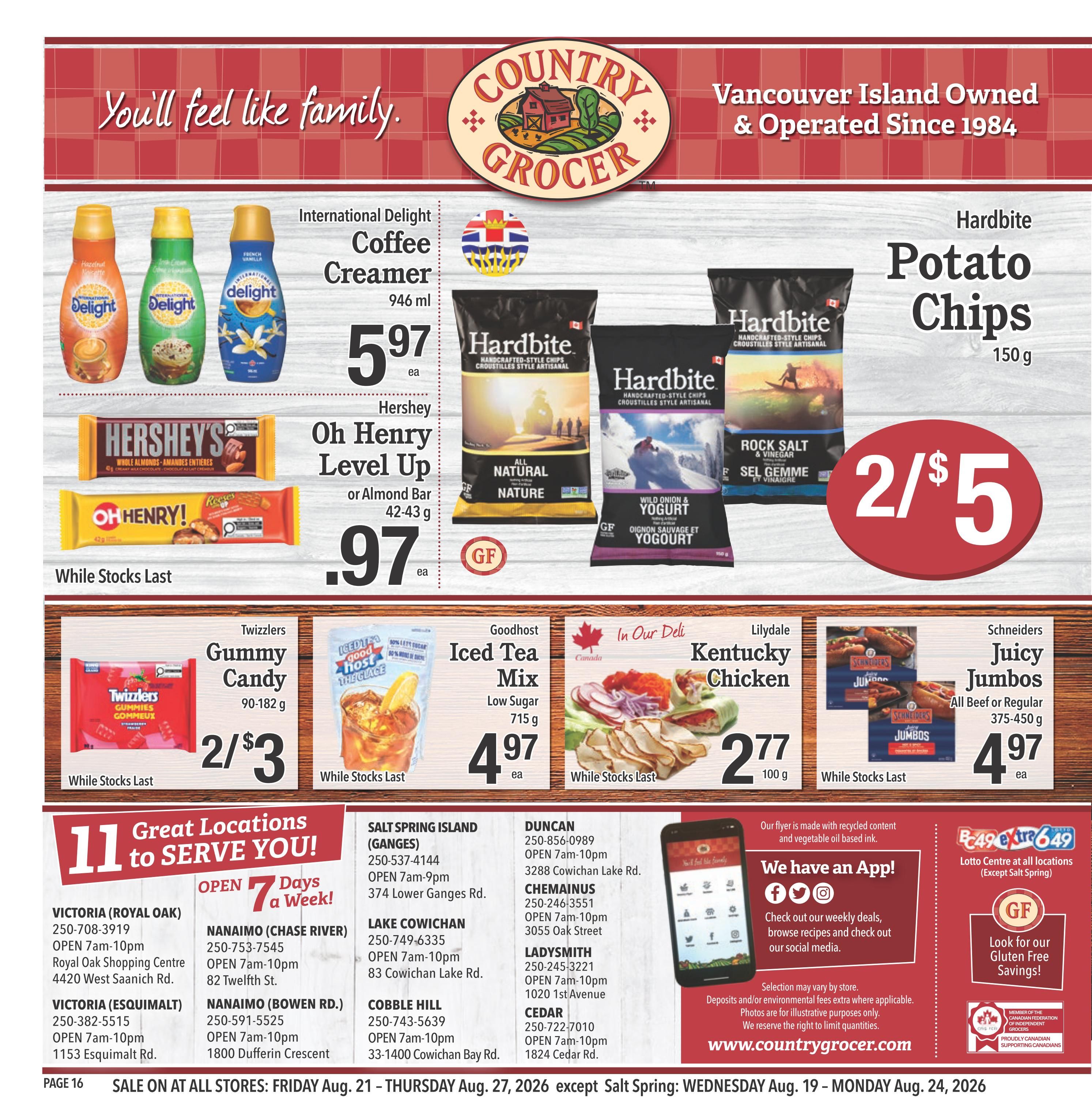 Country Grocer Flyer August 21 to 27