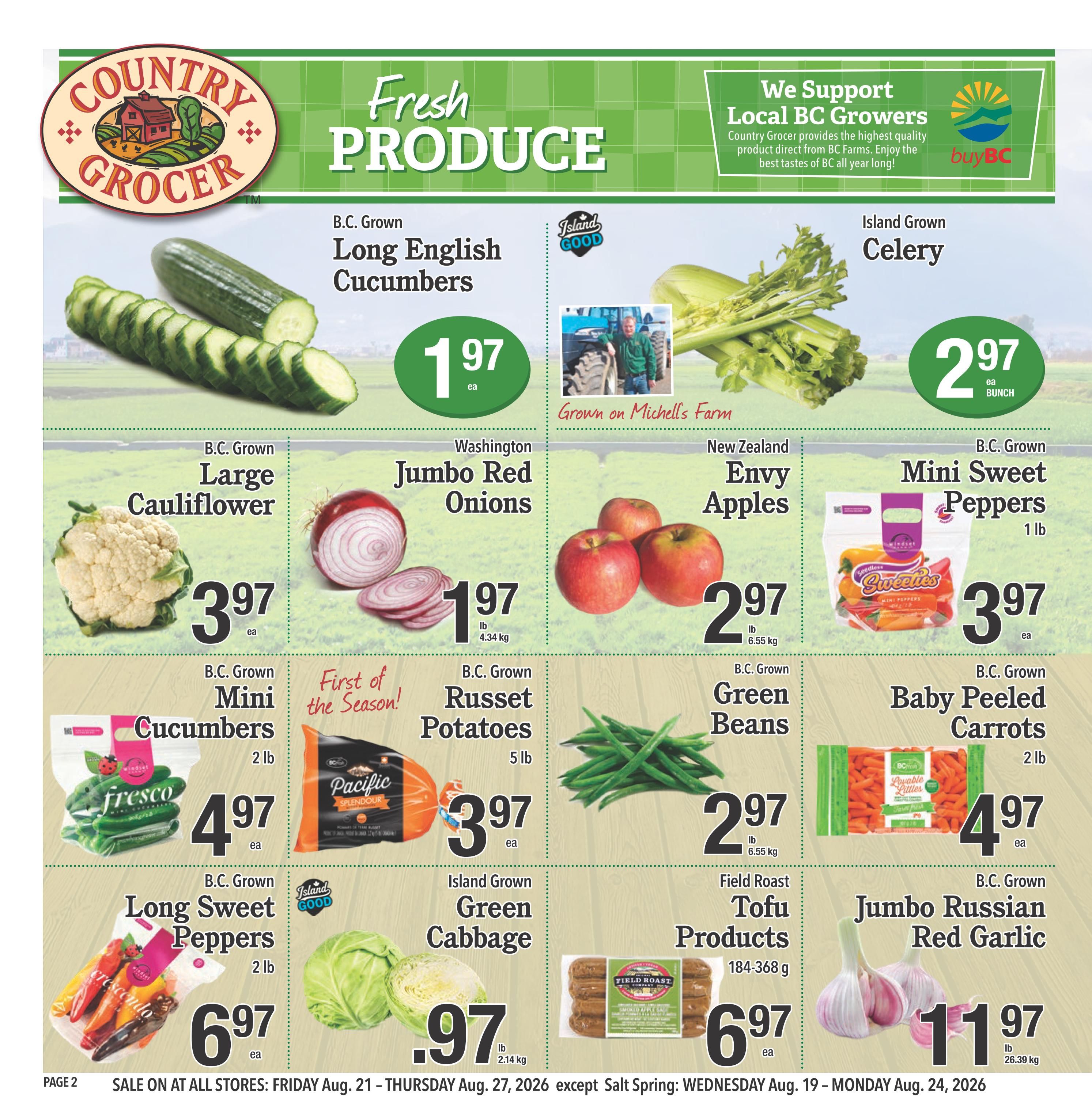 Country Grocer Flyer August 21 to 27