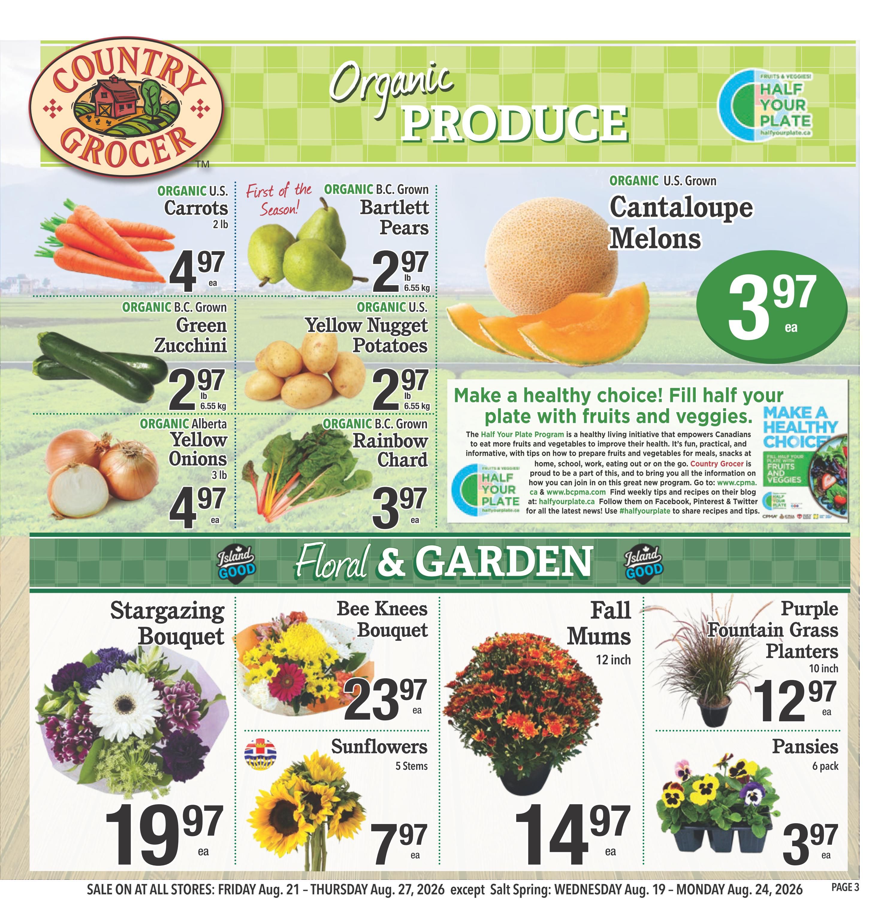 Country Grocer Flyer August 21 to 27
