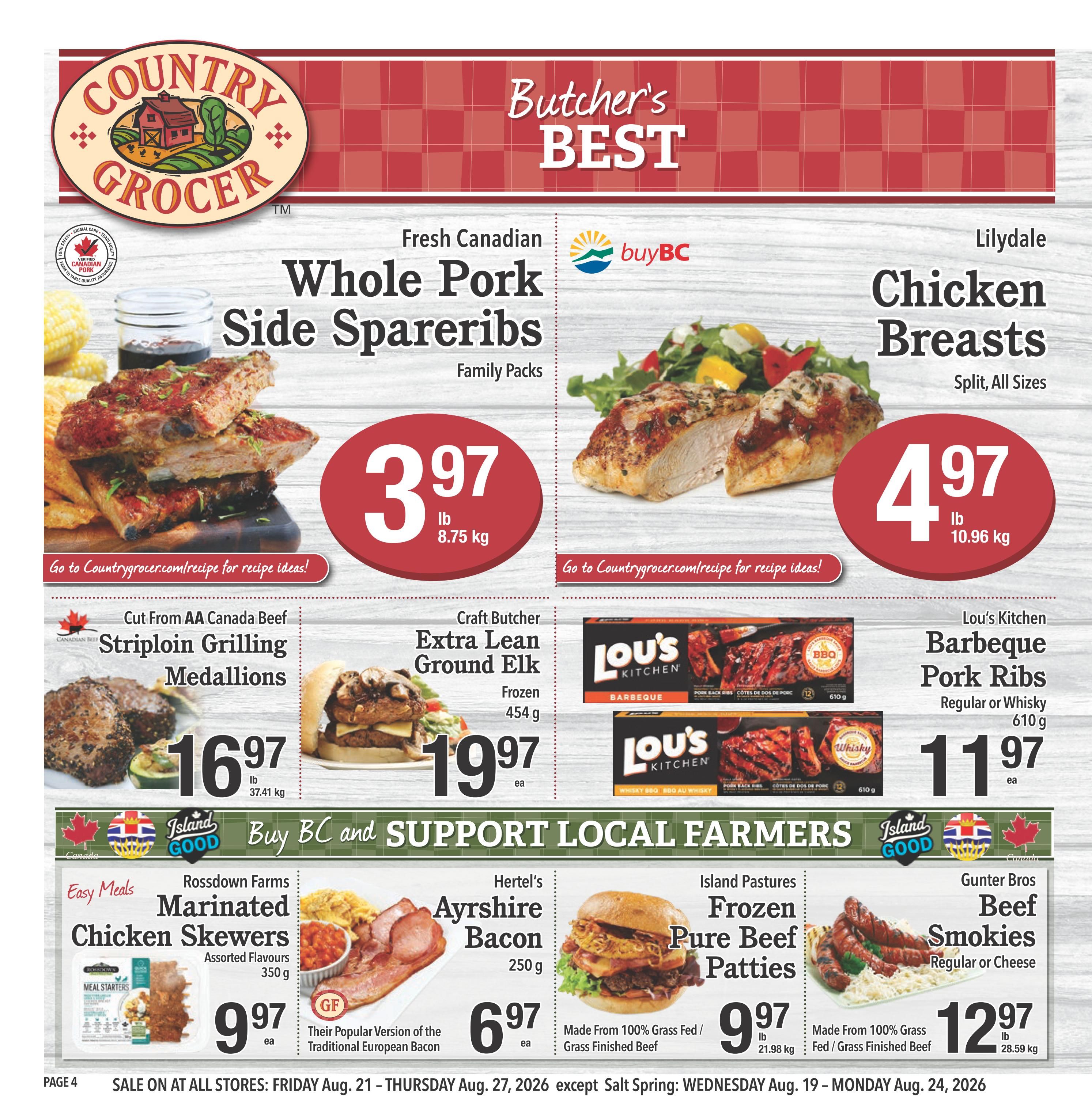 Country Grocer Flyer August 21 to 27