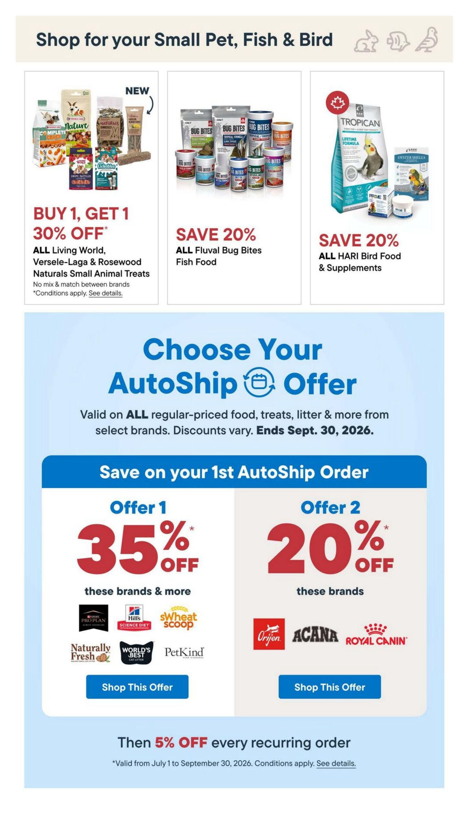 Pet Valu Flyer August 20 to September 2