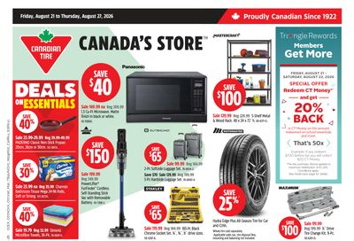 Canadian Tire (West) Flyer August 21 to 27