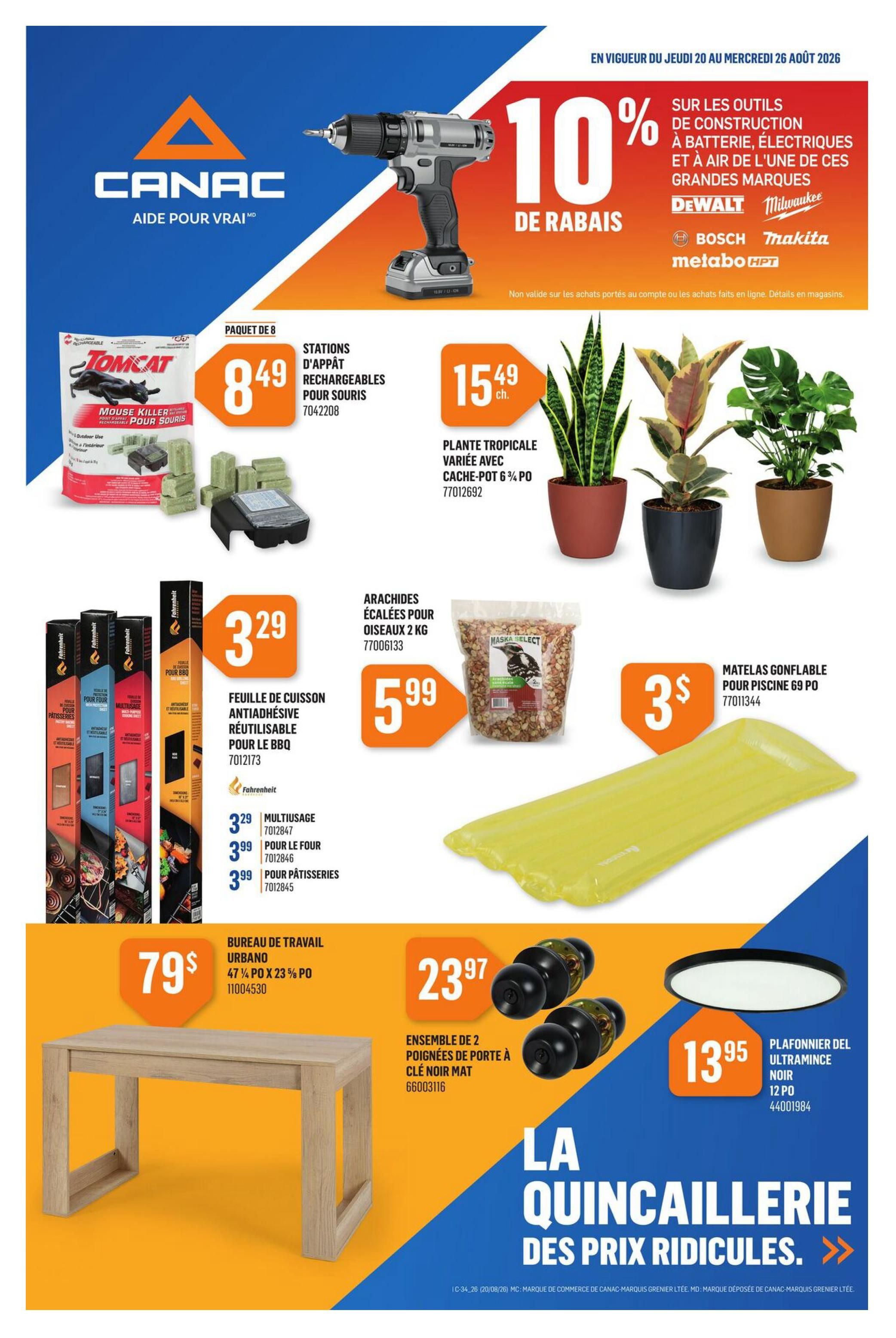 Canac Flyer August 20 to 26