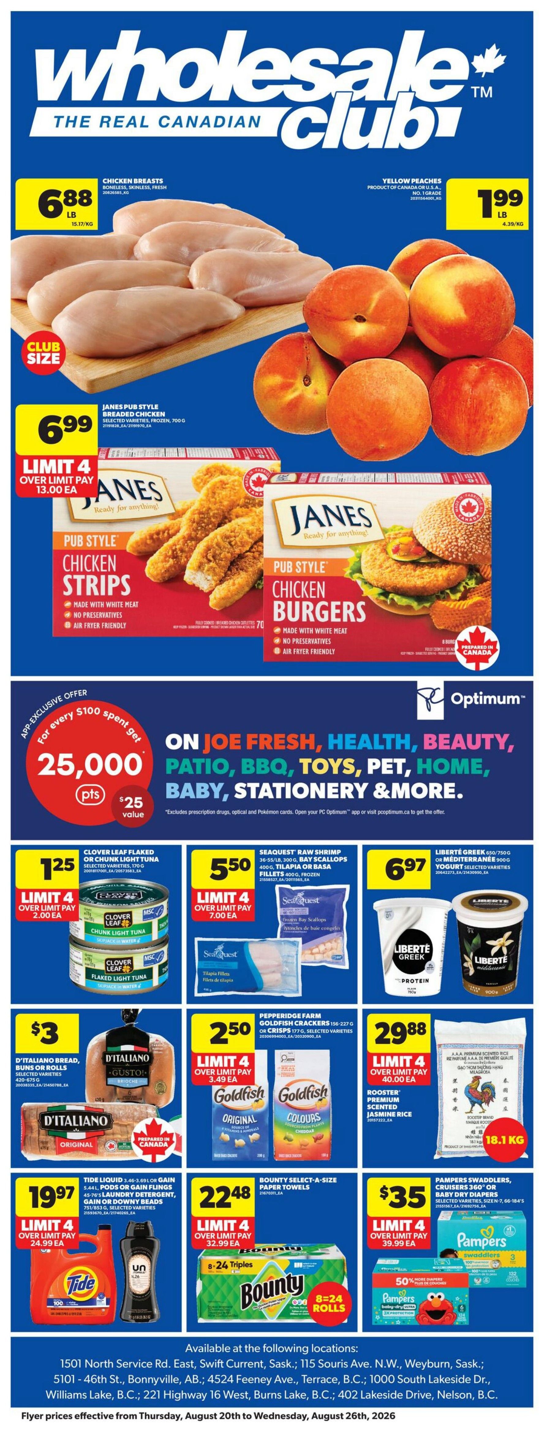 Real Canadian Wholesale Club Flyer August 20 to 26
