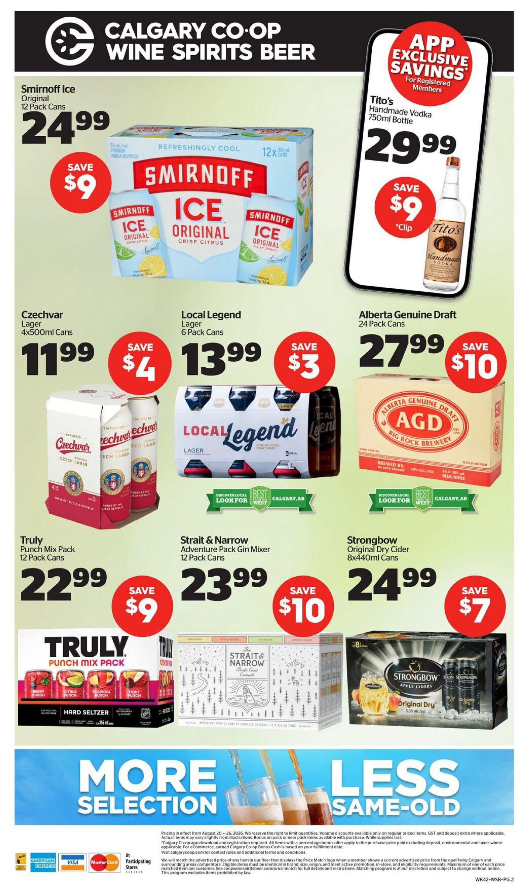 Calgary Co-op SWCB Flyer August 20 to 26