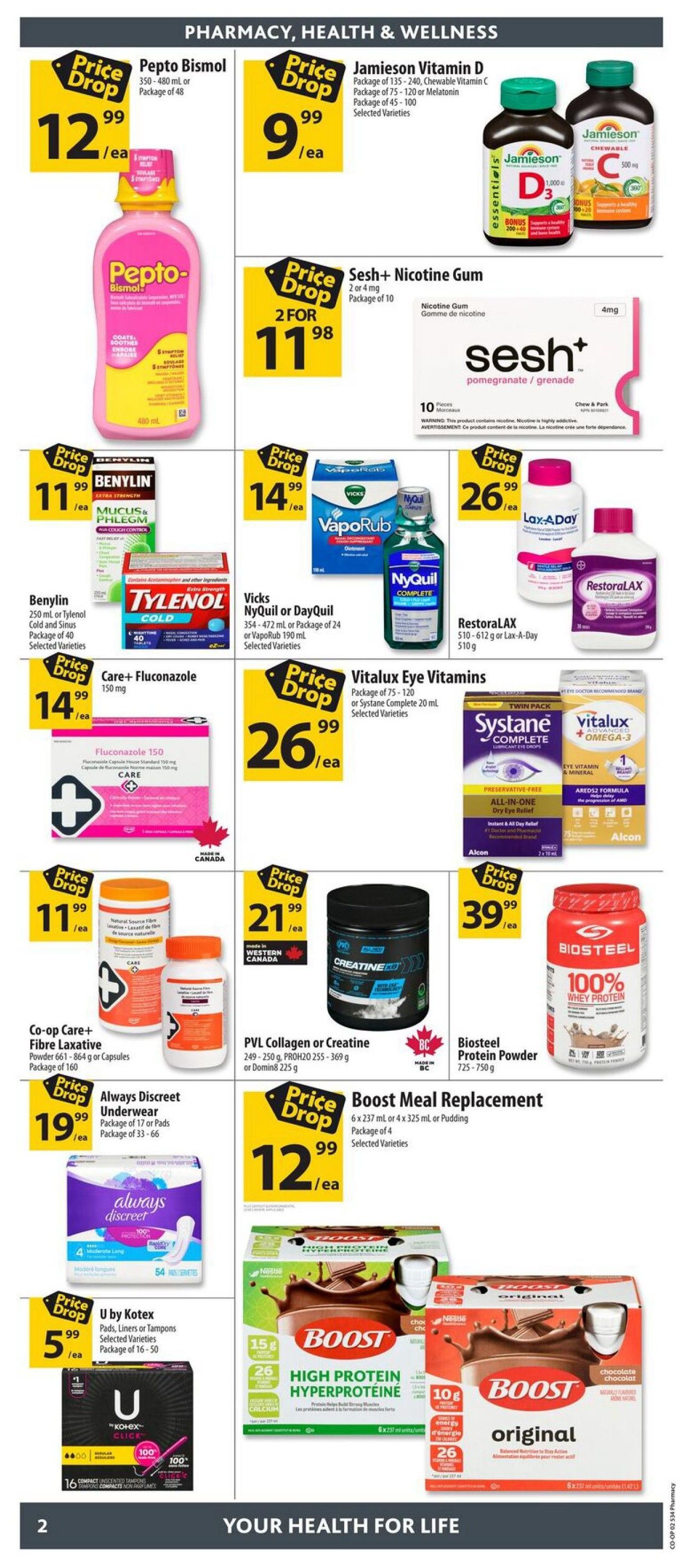 Co-op (West) Pharmacy Flyer August 20 to September 9