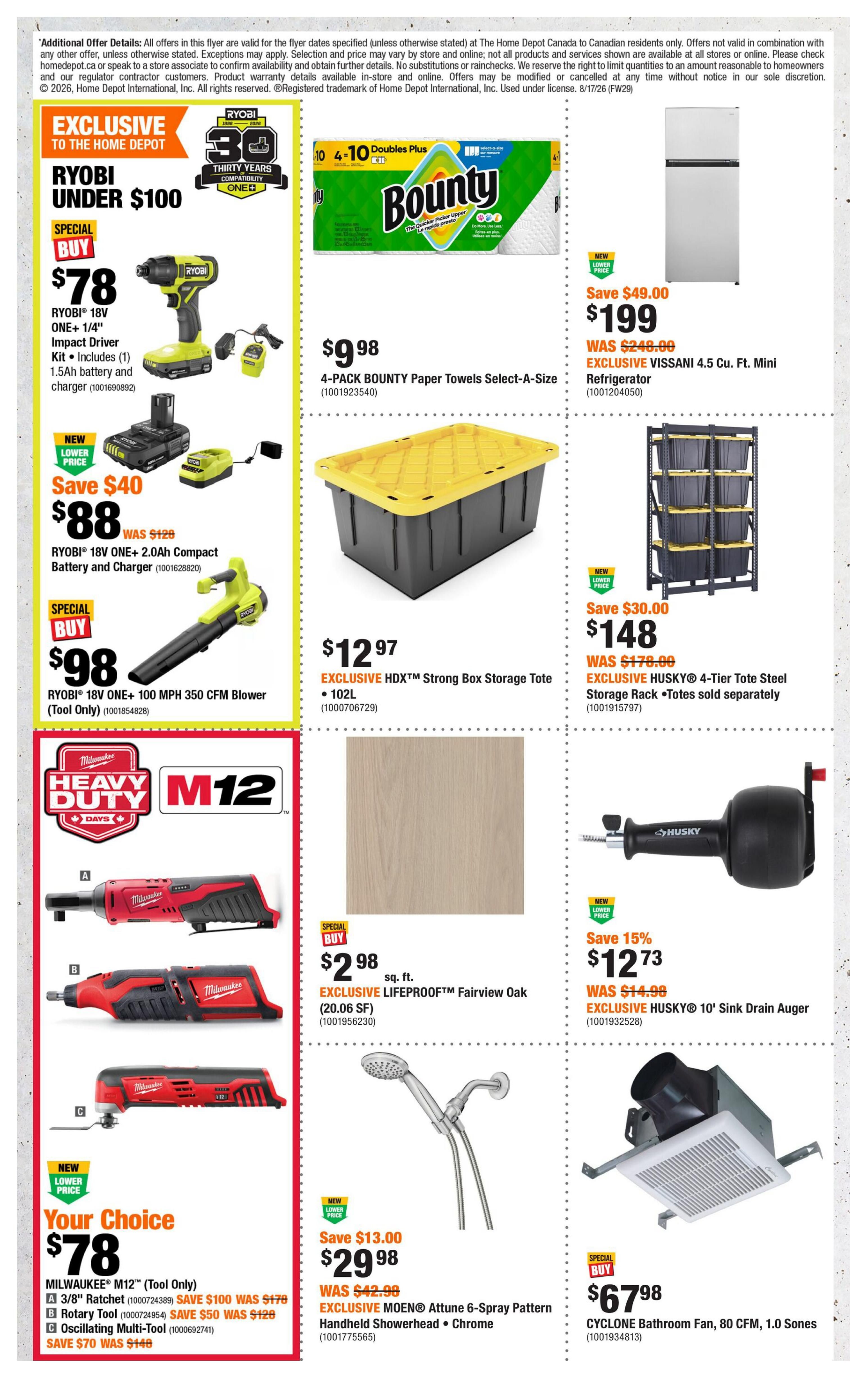 Home Depot (Atlantic) Flyer August 20 to 26