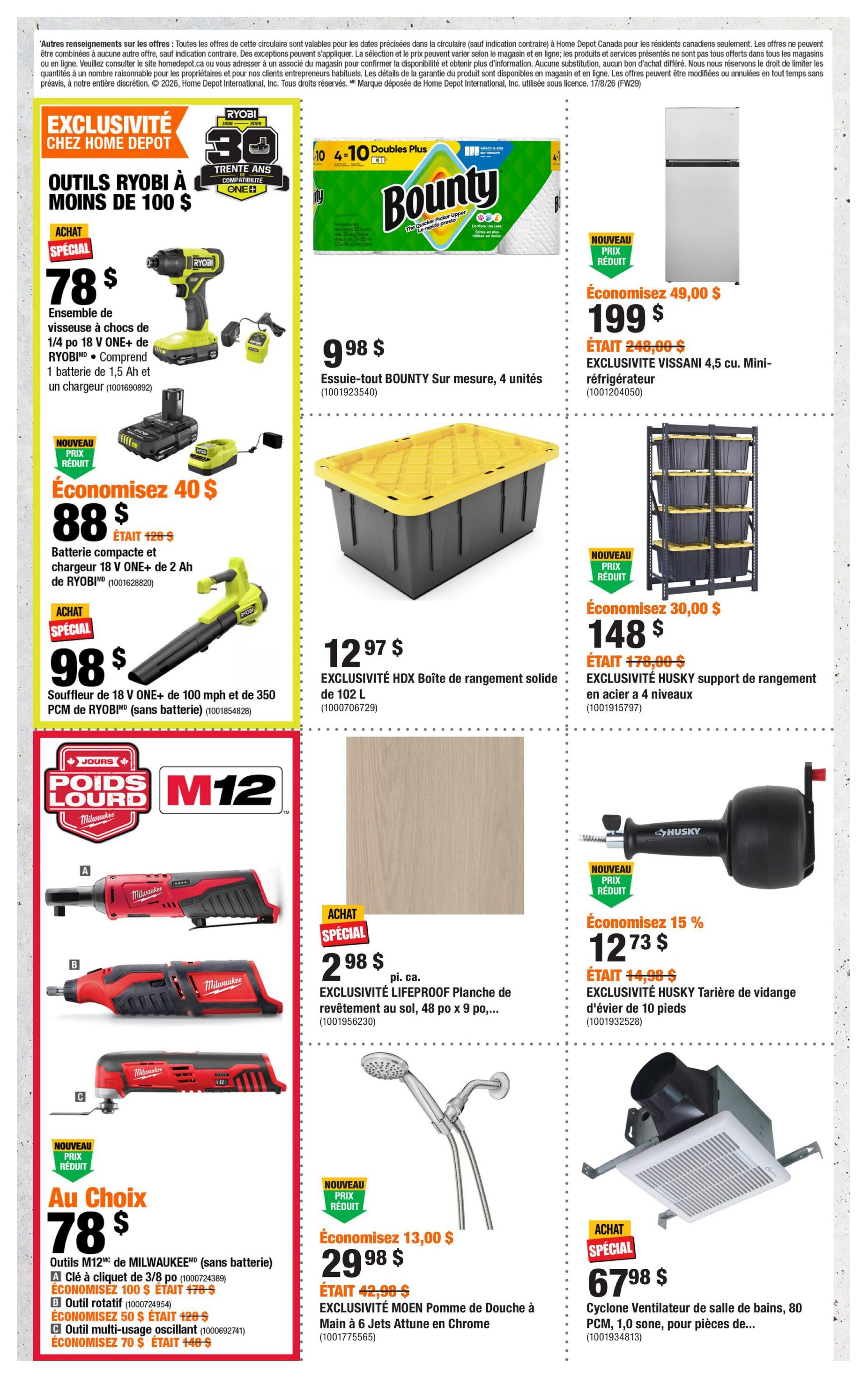 Home Depot (QC) Flyer August 20 to 26