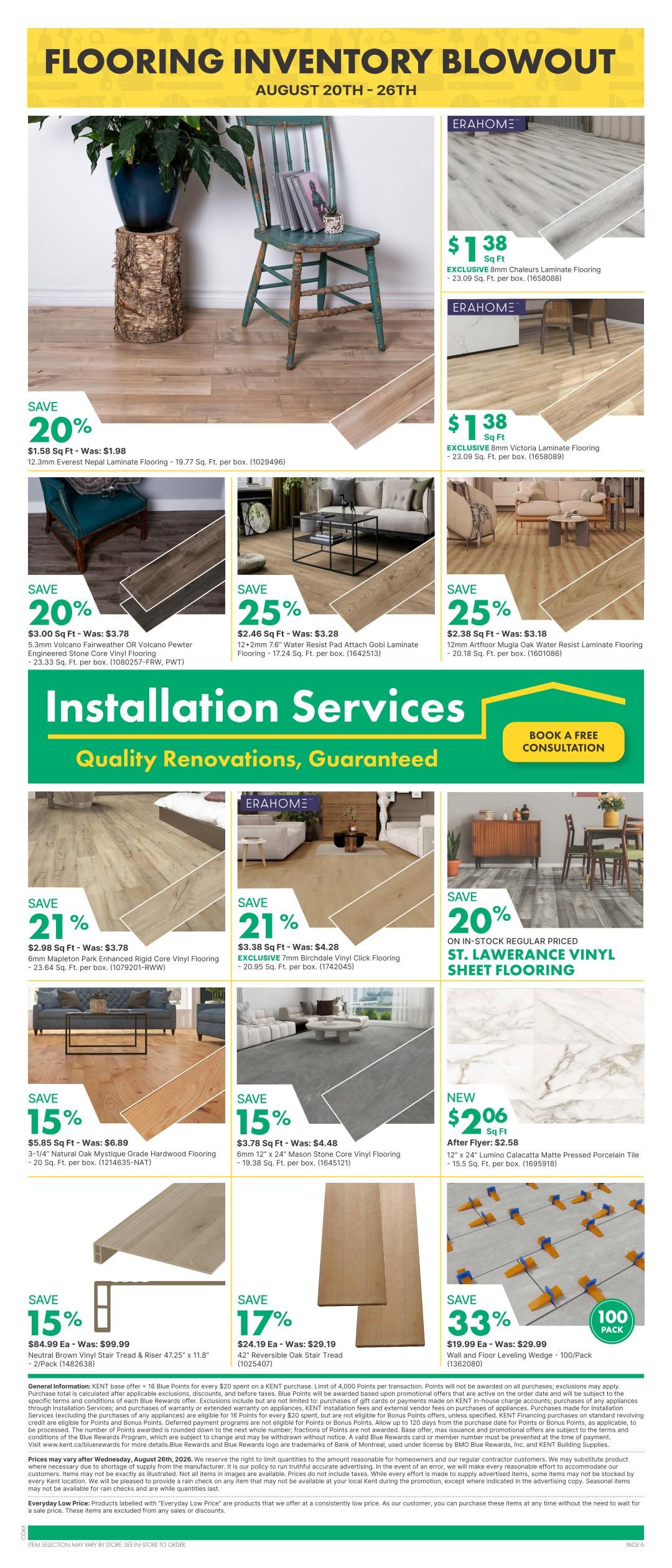 Kent Building Supplies Flyer August 20 to 26