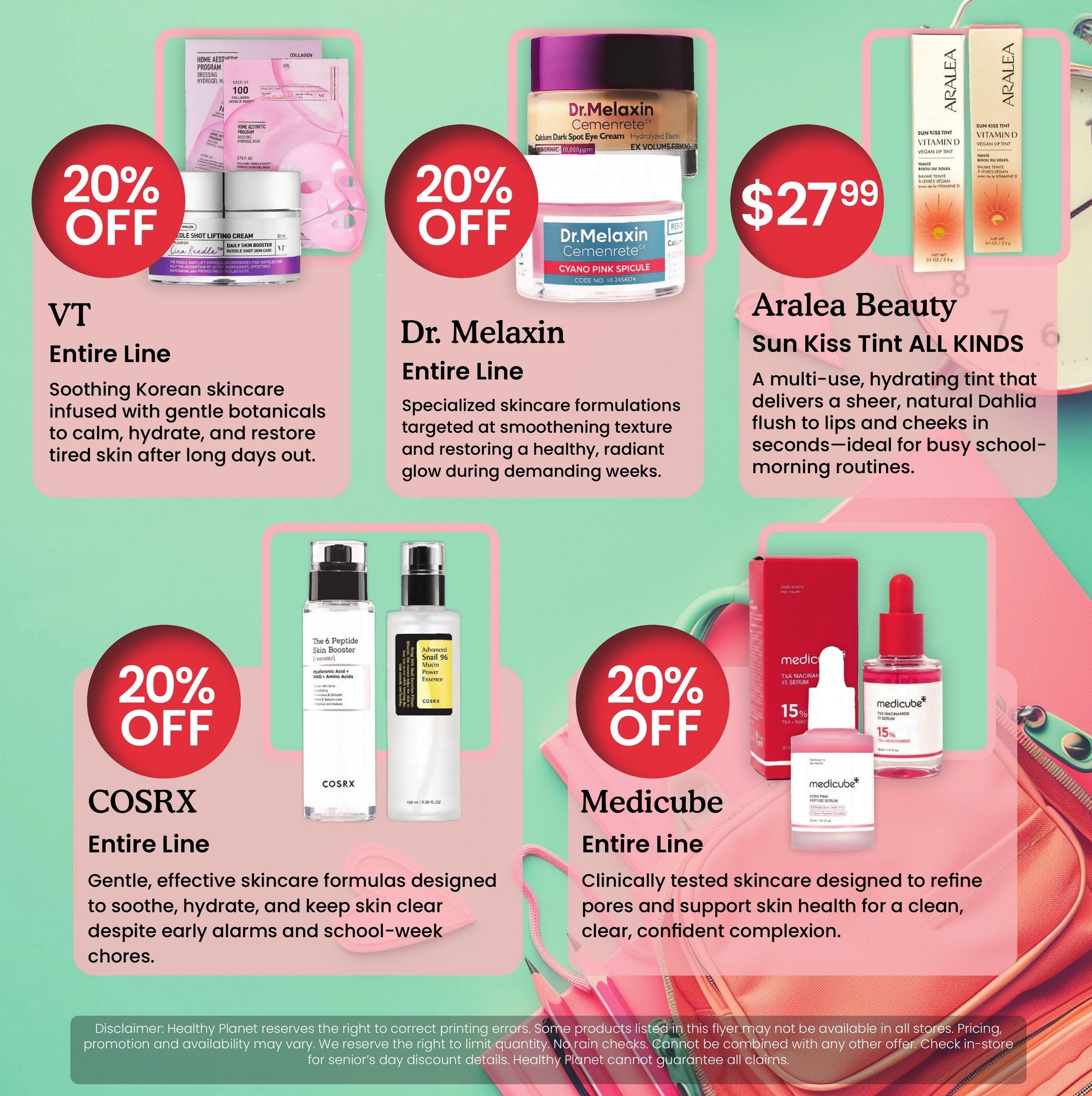 Healthy Planet Flyer August 20 to September 2