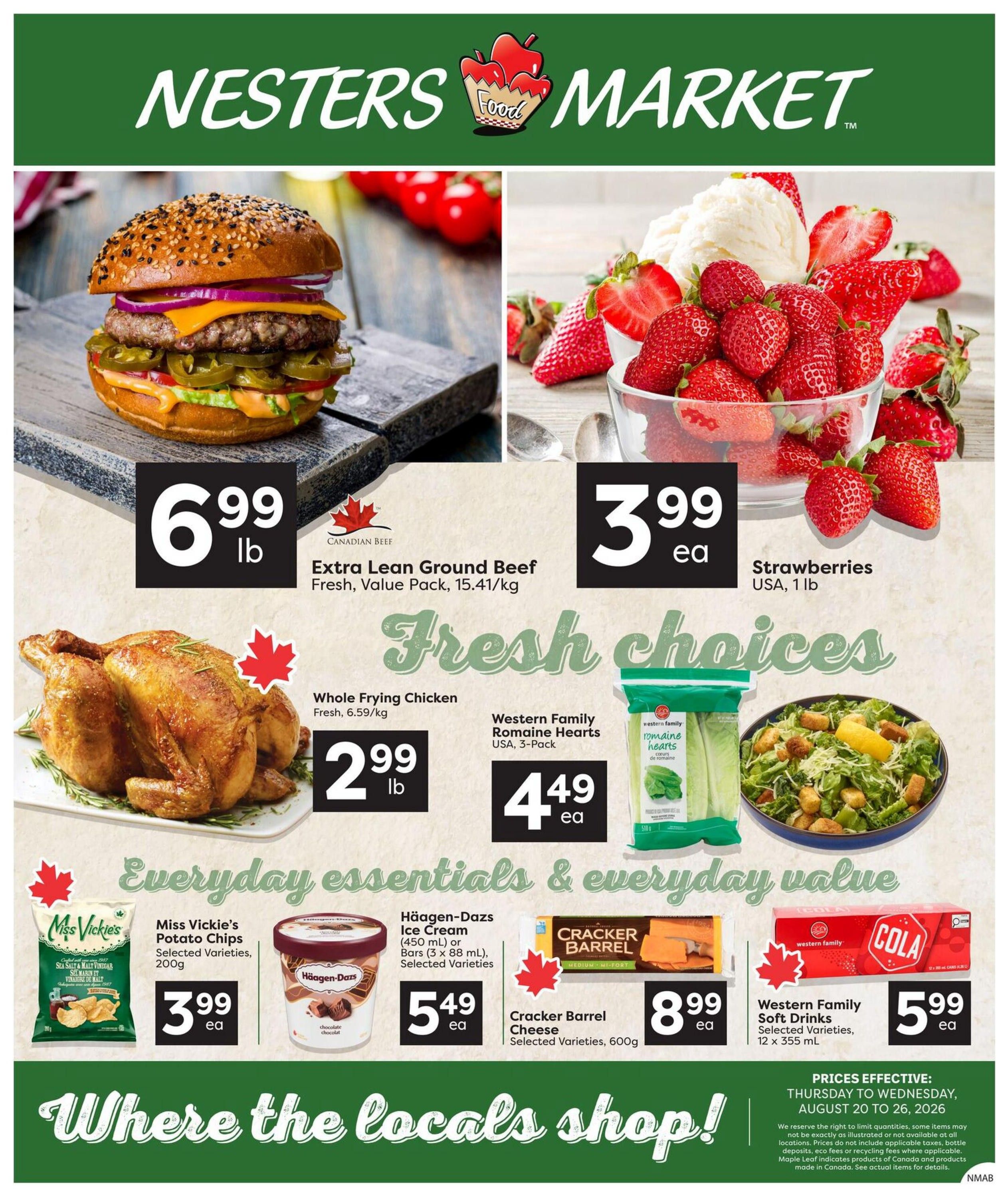 Nesters Market Flyer August 20 to 26