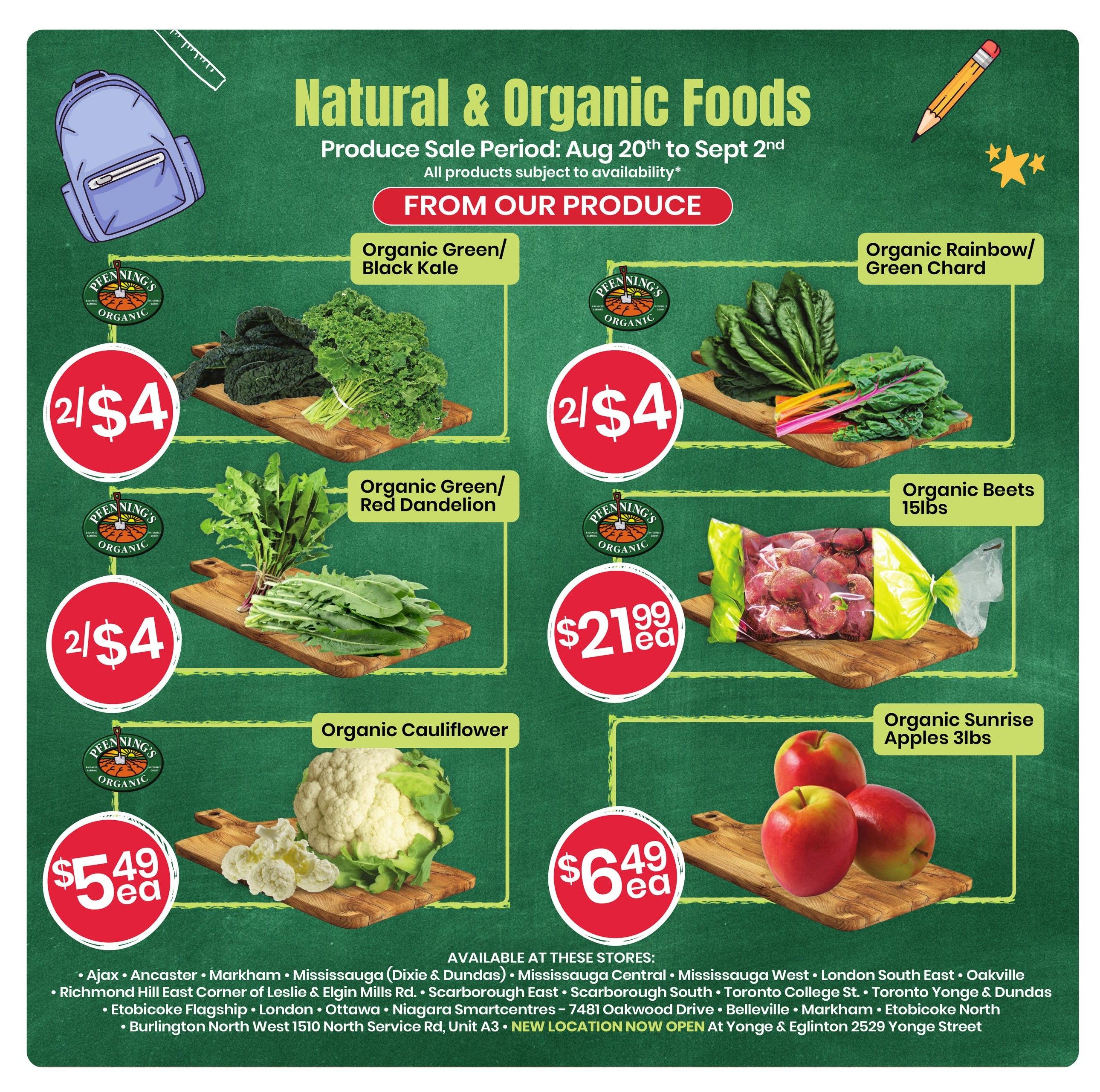 Healthy Planet Flyer August 20 to September 16