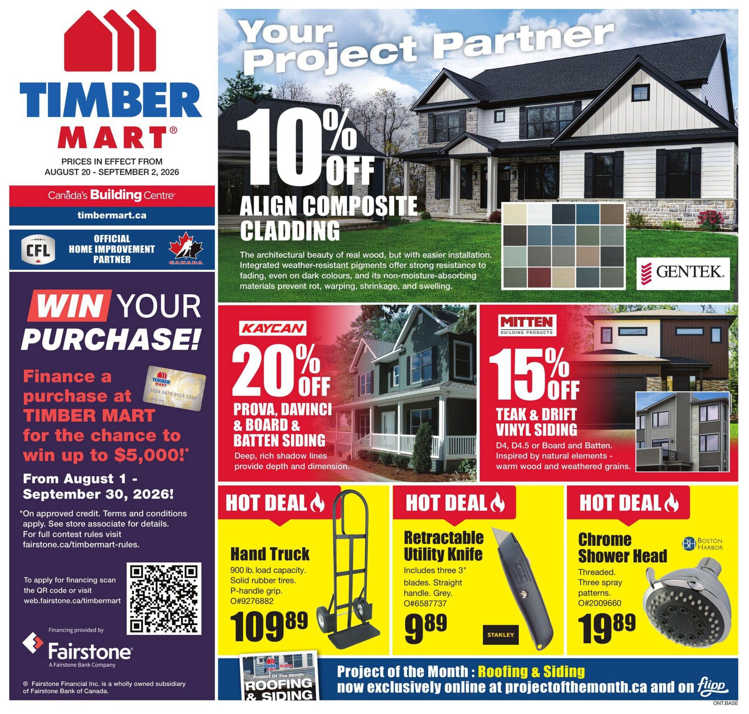 Timber Mart Flyer August 20 to September 2