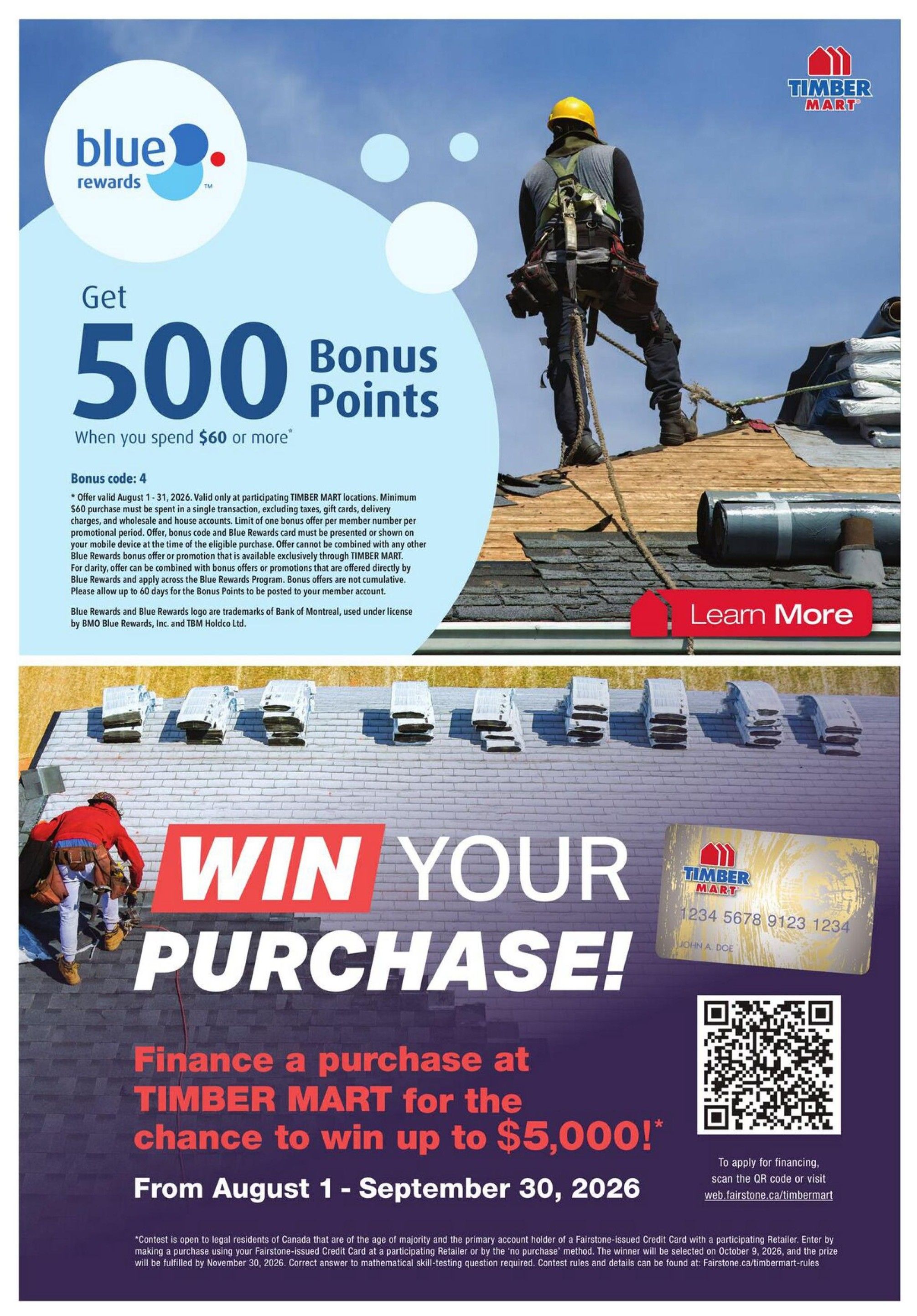 Timber Mart Flyer August 20 to September 2