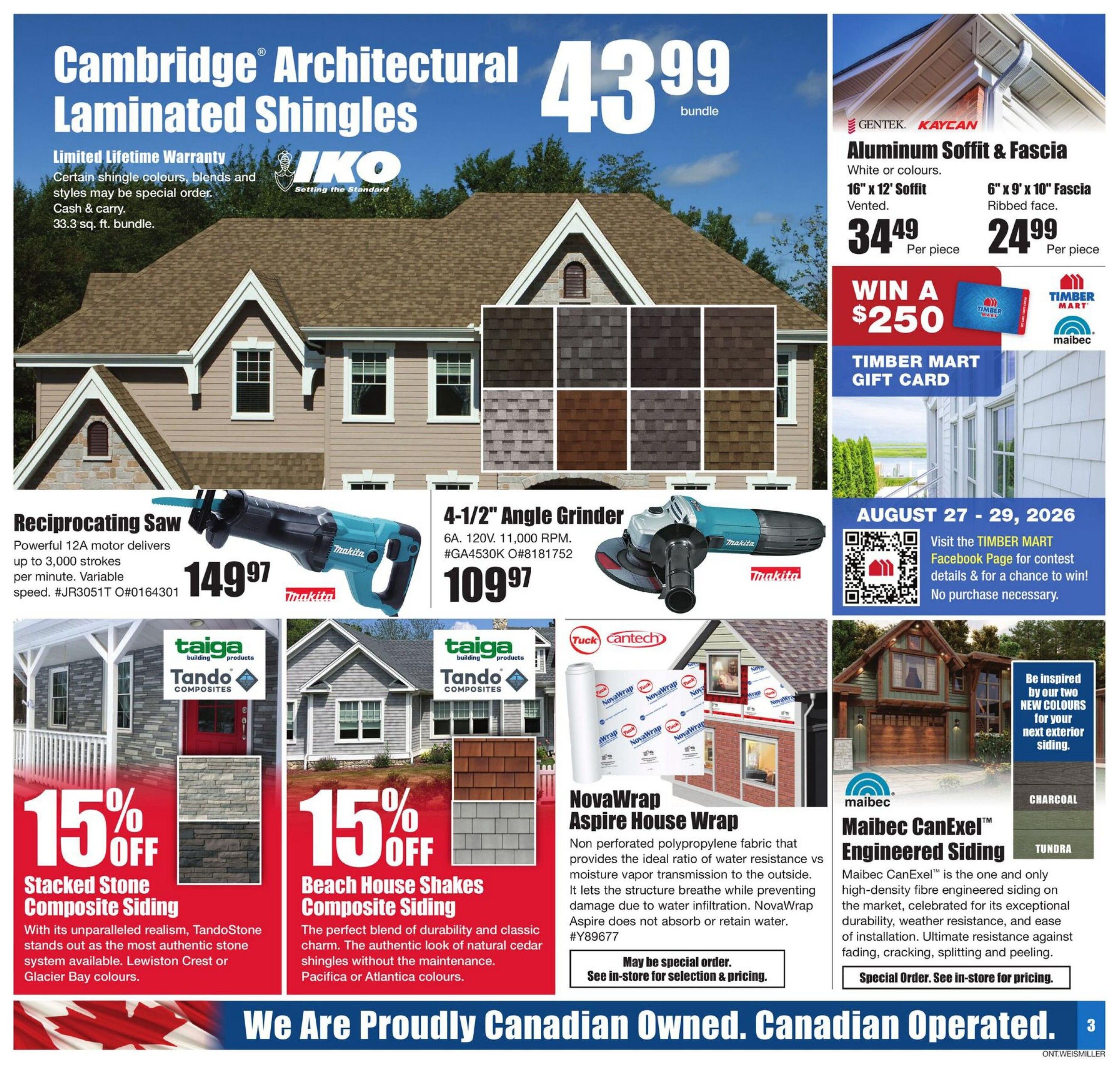 Timber Mart Flyer August 20 to September 2