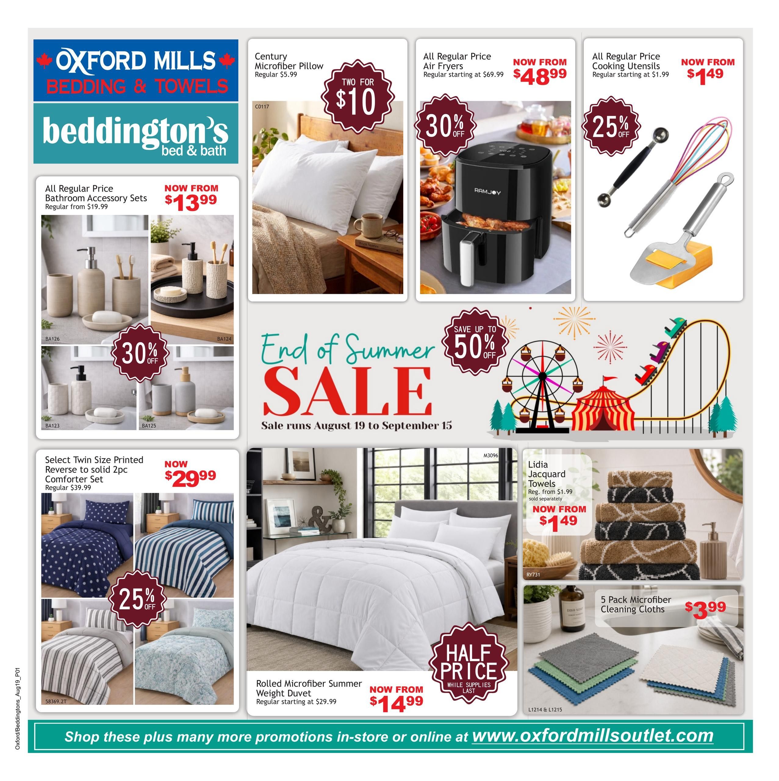Oxford Mills Flyer August 19 to September 15