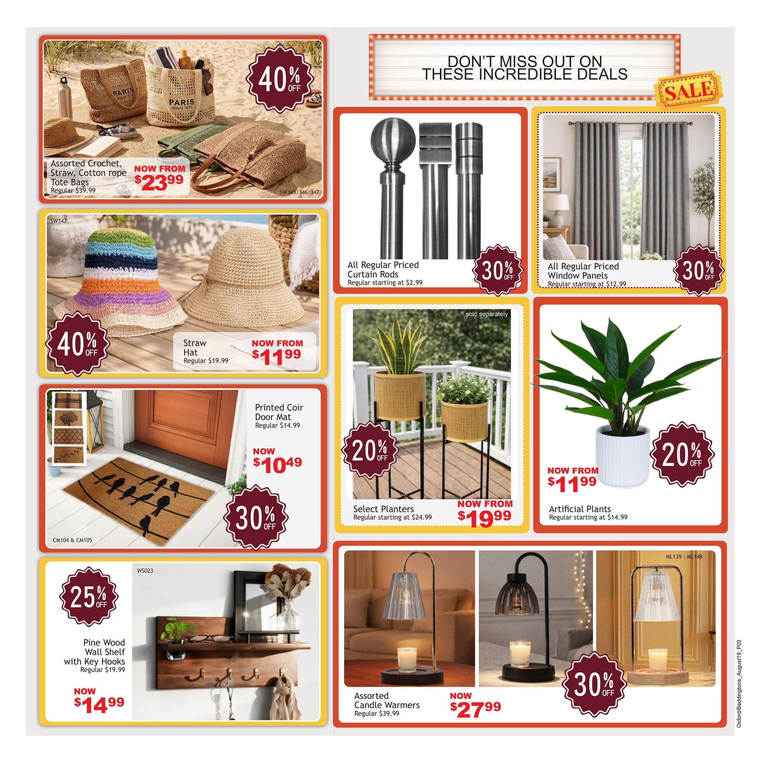 Beddington's Flyer August 19 to September 15