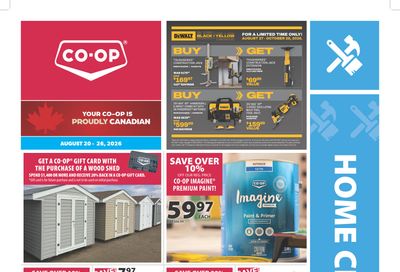Co-op (West) Home Centre Flyer August 20 to 26