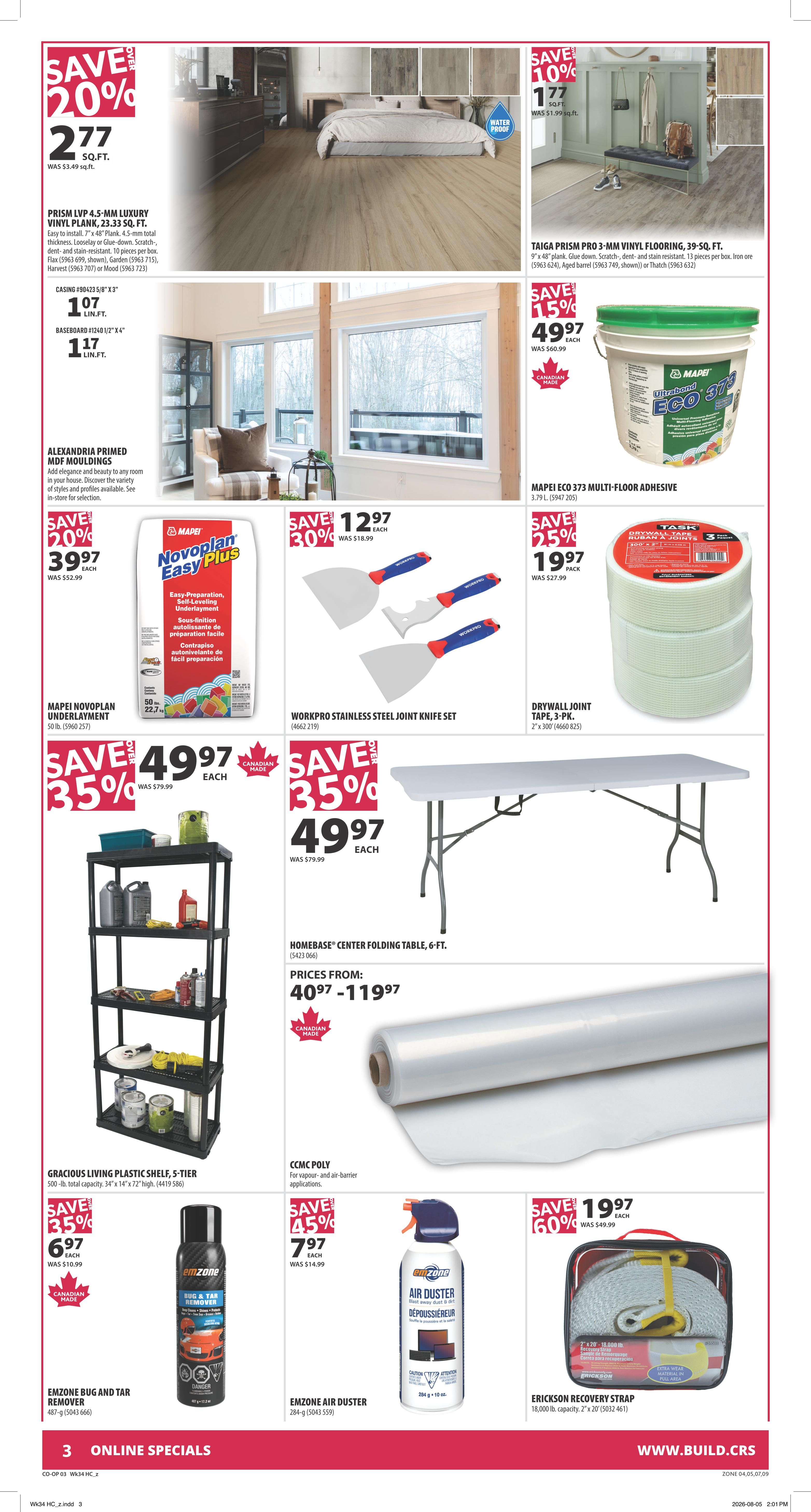 Co-op (West) Home Centre Flyer August 20 to 26