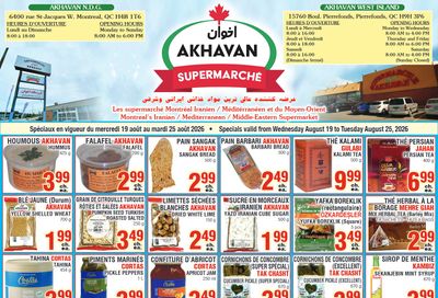 Akhavan Supermarche Flyer August 19 to 25