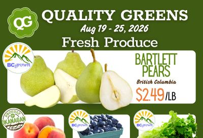Quality Greens Flyer August 19 to 25