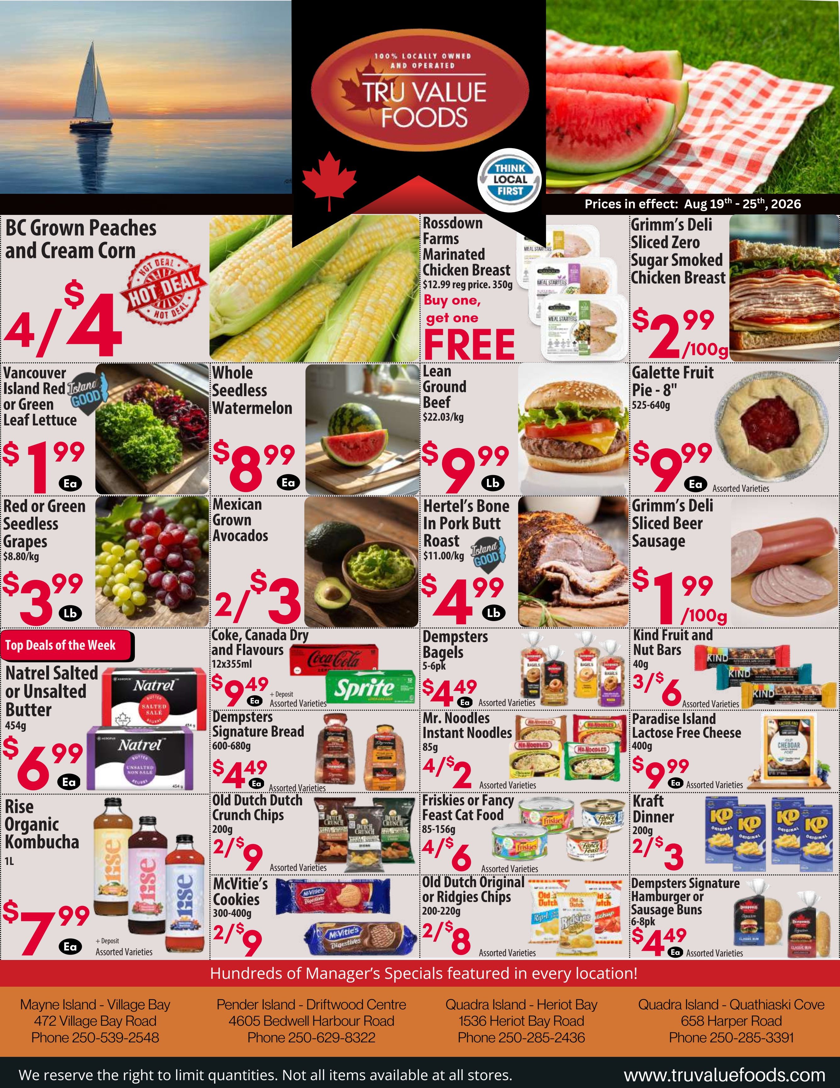 Tru Value Foods Flyer August 19 to 25