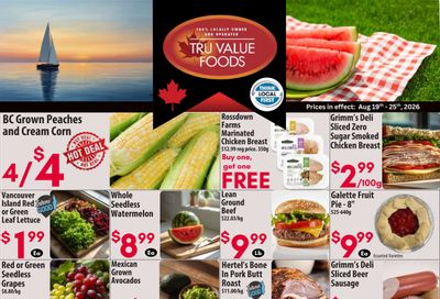 Tru Value Foods Flyer August 19 to 25