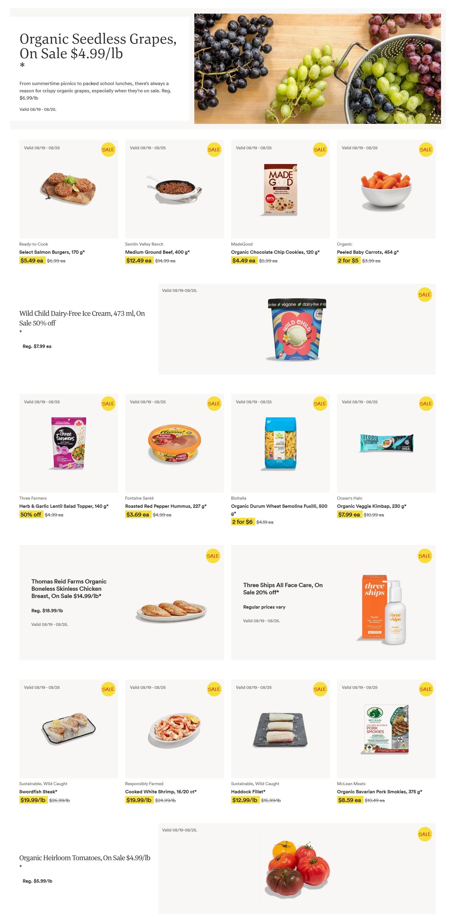 Whole Foods Market (ON) Flyer August 19 to 25