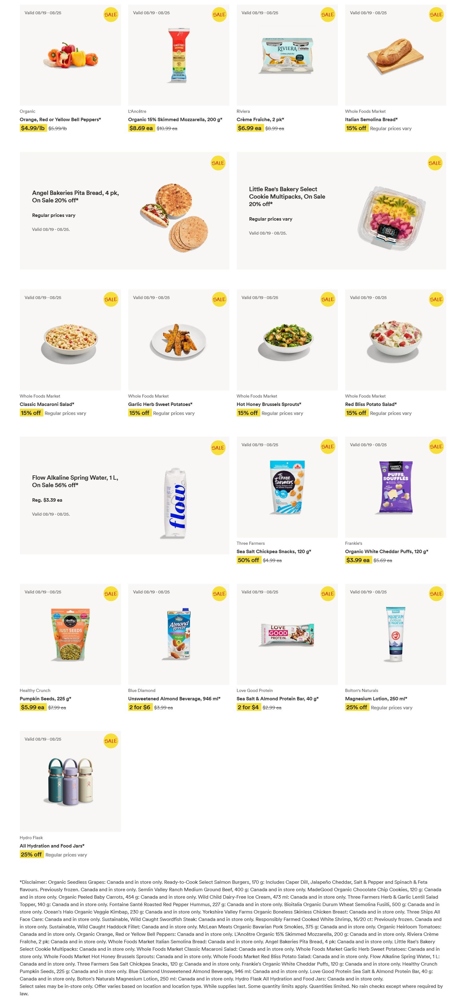 Whole Foods Market (ON) Flyer August 19 to 25