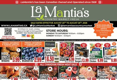 LaMantia's Flyer August 20 to 26