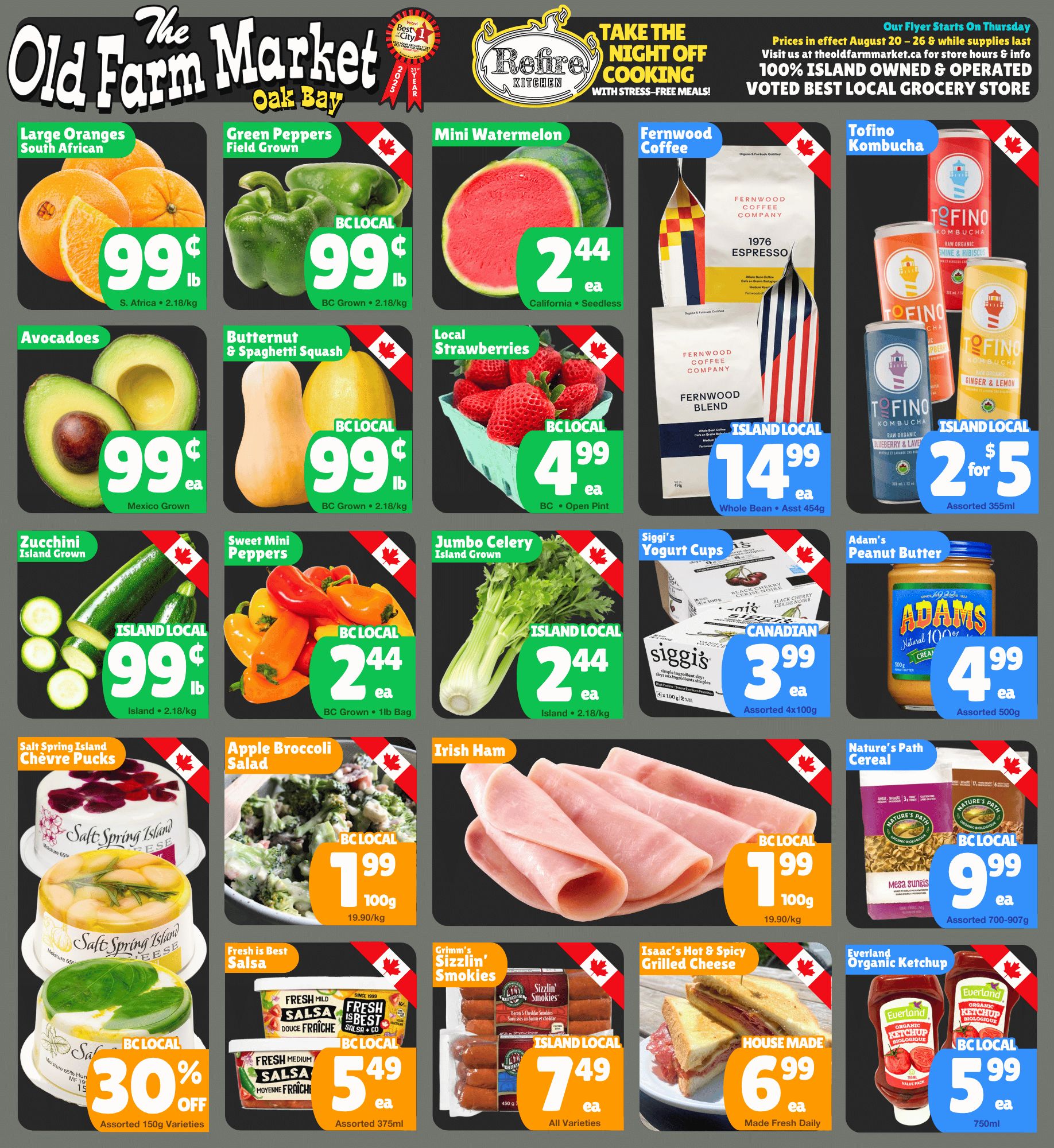 The Old Farm Market (Victoria) Flyer August 20 to 26