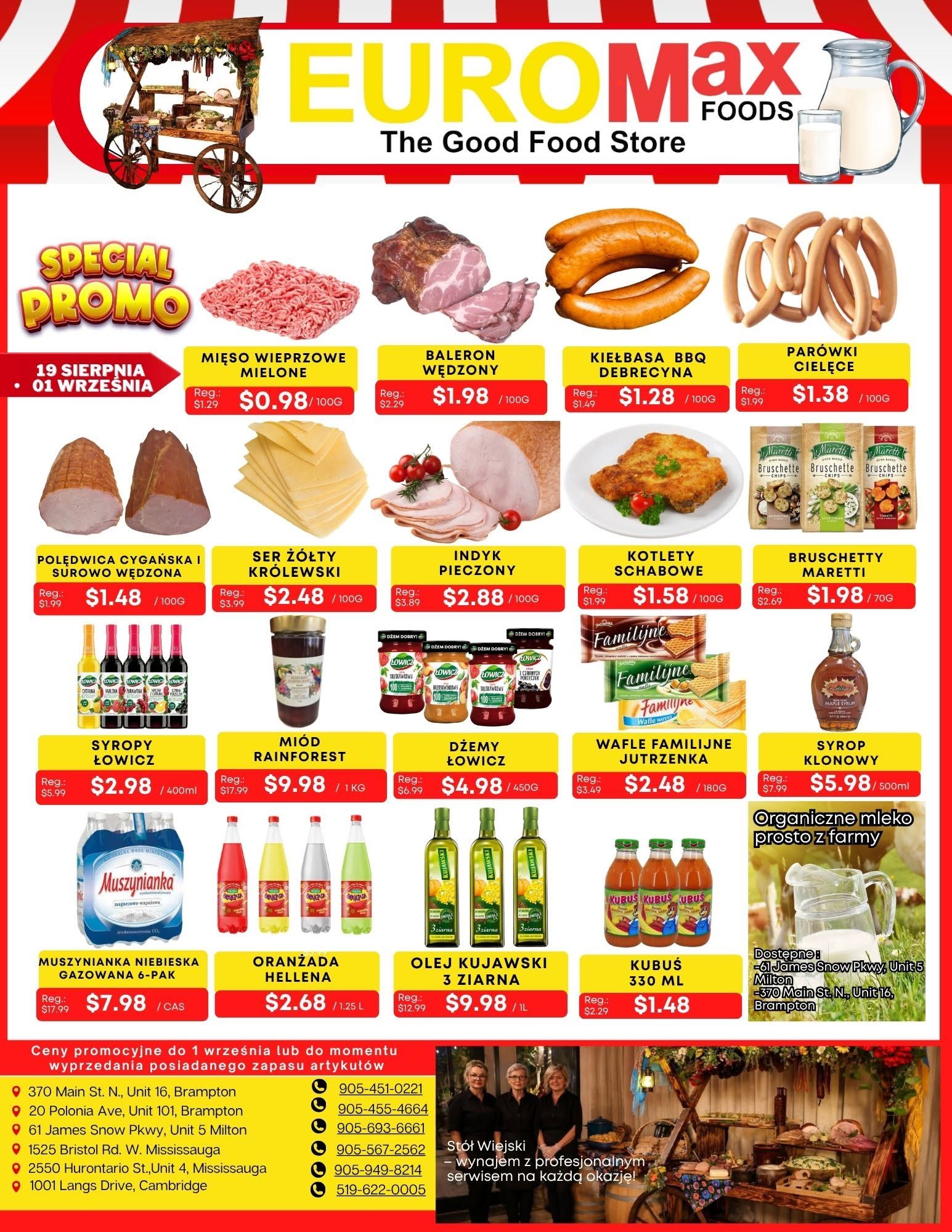 EuroMax Foods Bi-Weekly Flyer August 19 to September 1