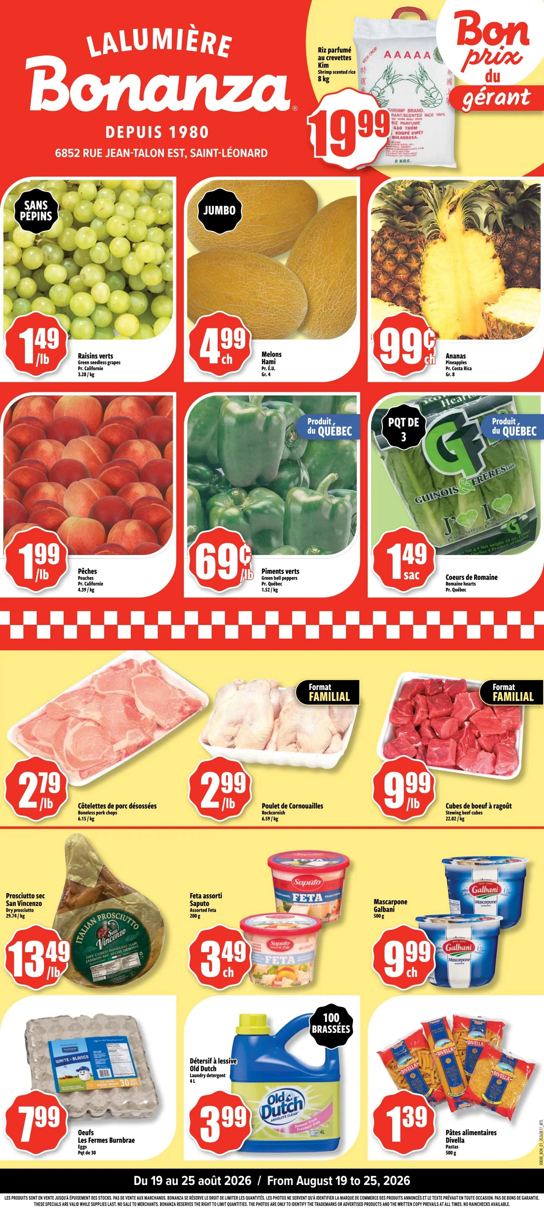 Bonanza Flyer August 19 to 25