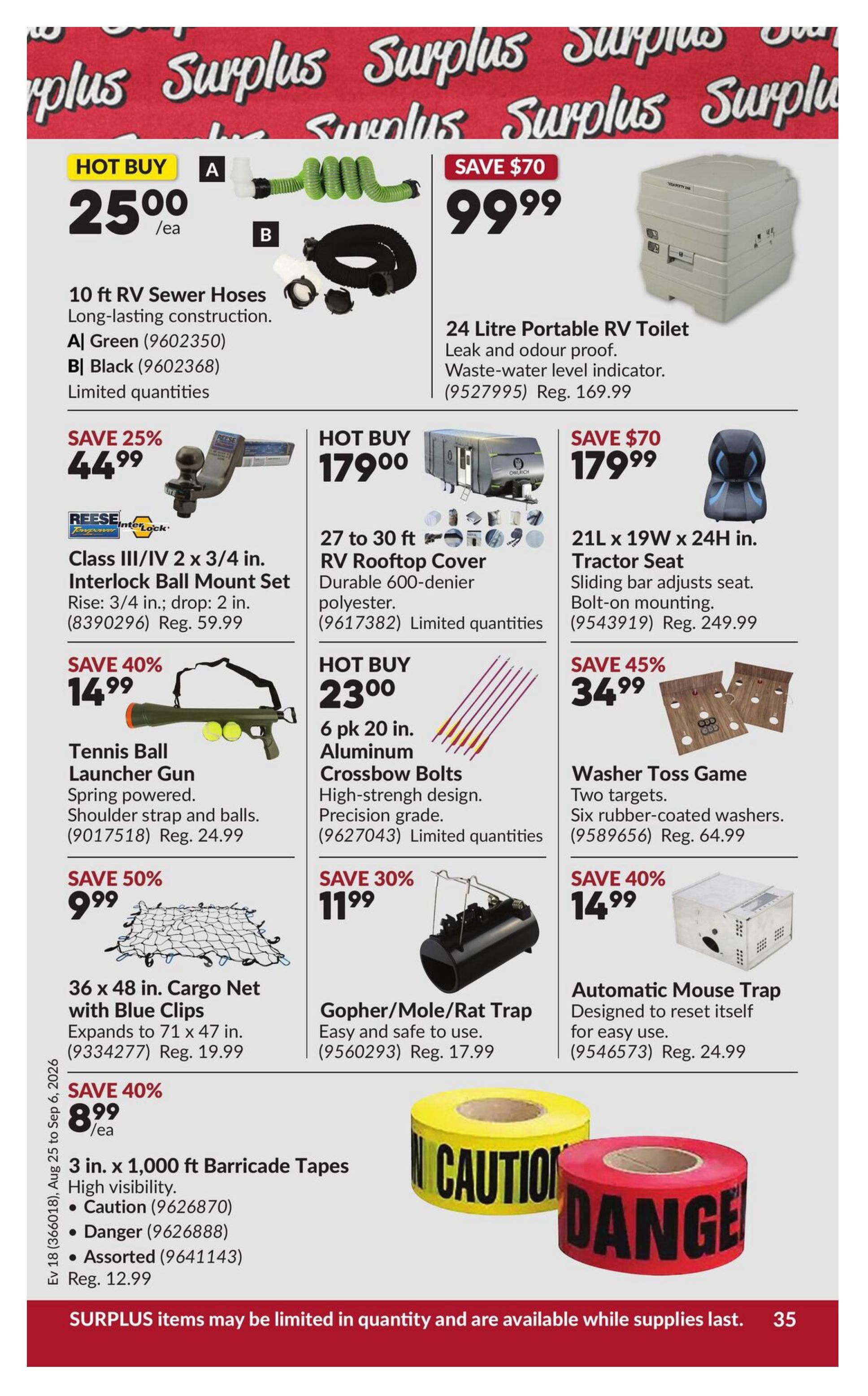 Princess Auto Flyer August 25 to September 6