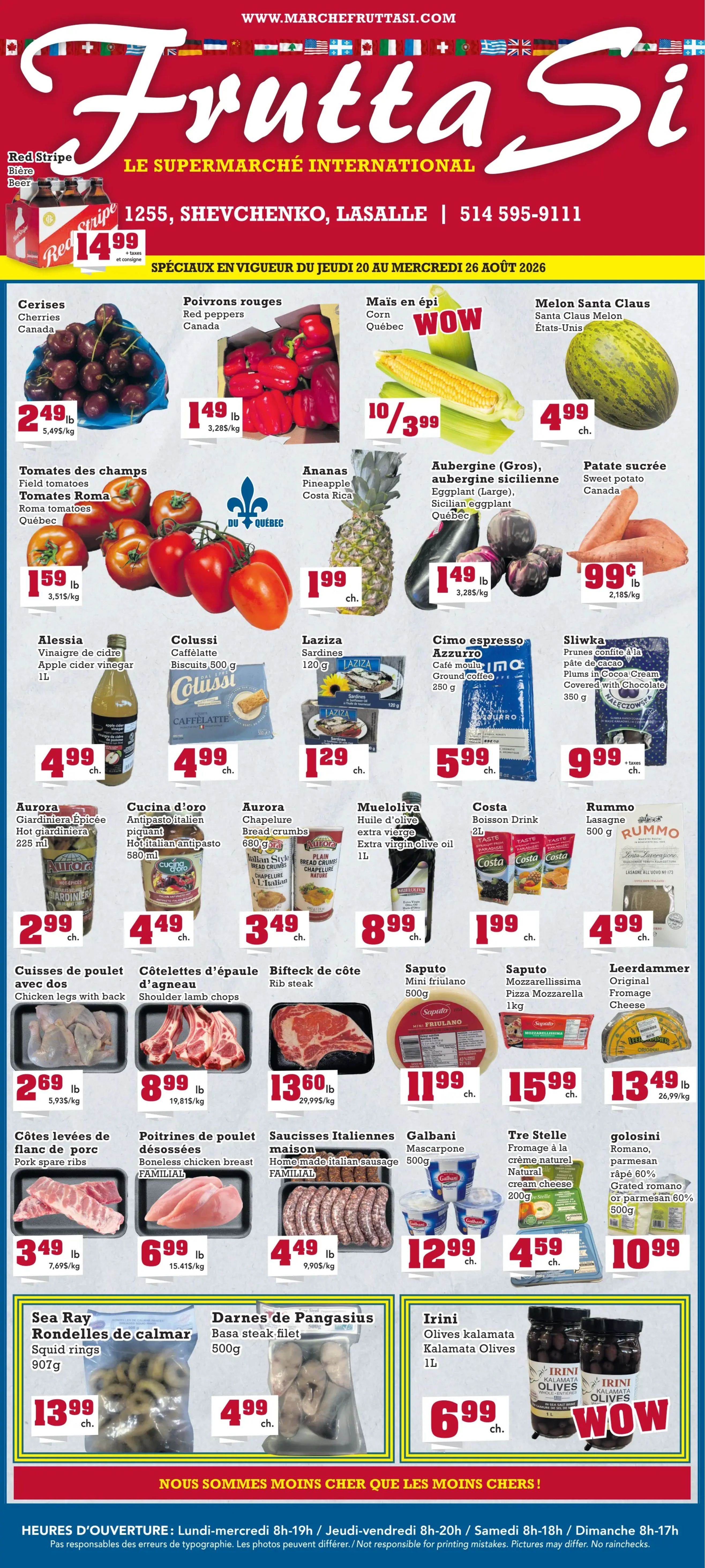 Frutta Si Flyer August 20 to 26