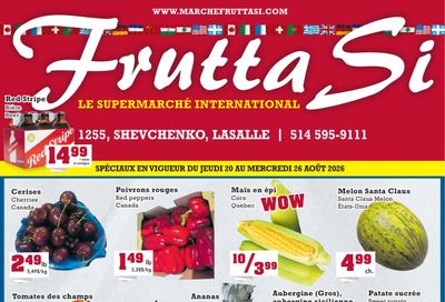 Frutta Si Flyer August 20 to 26