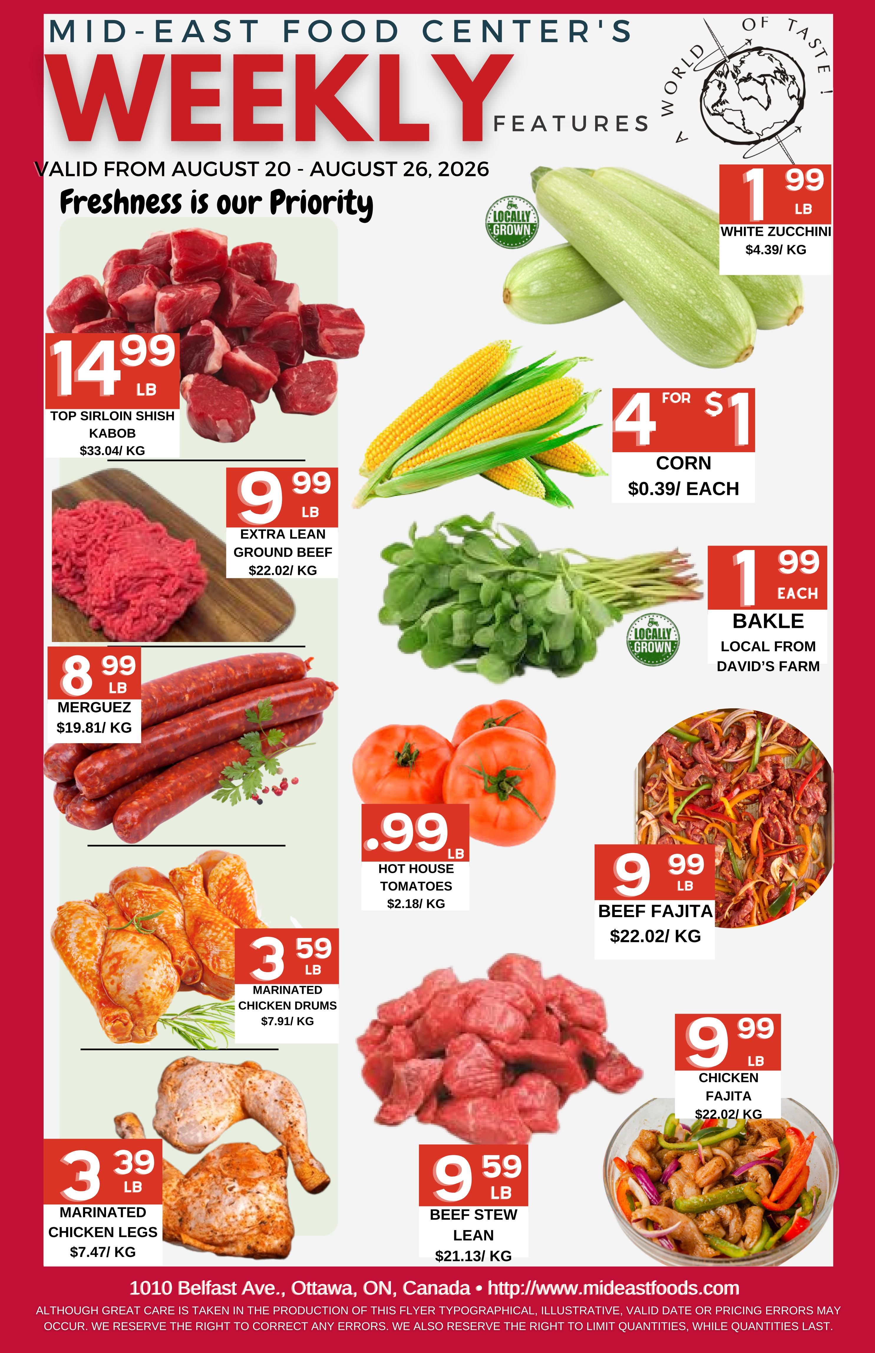 Mid-East Food Centre Flyer August 20 to 26