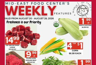 Mid-East Food Centre Flyer August 20 to 26