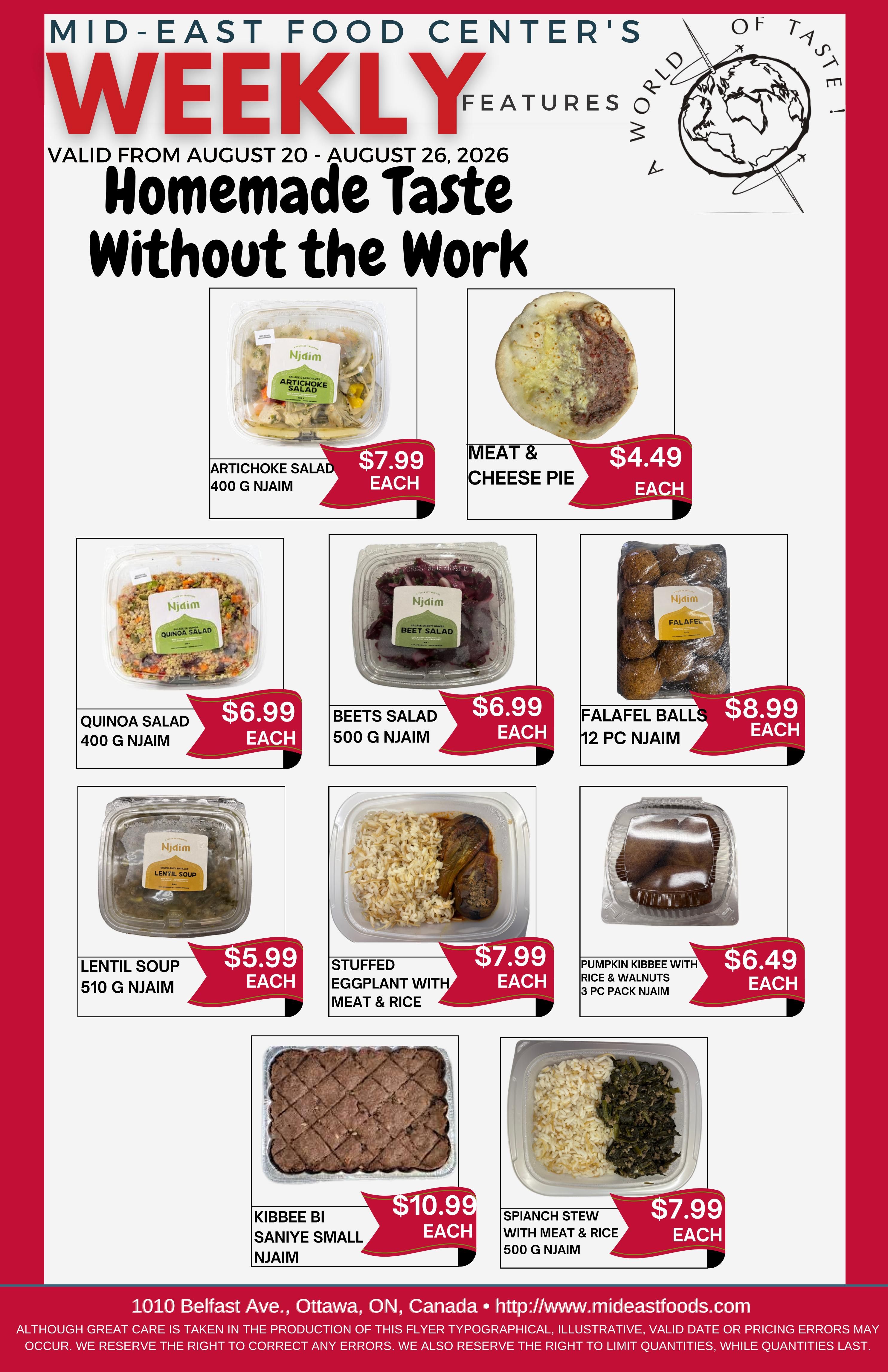 Mid-East Food Centre Flyer August 20 to 26