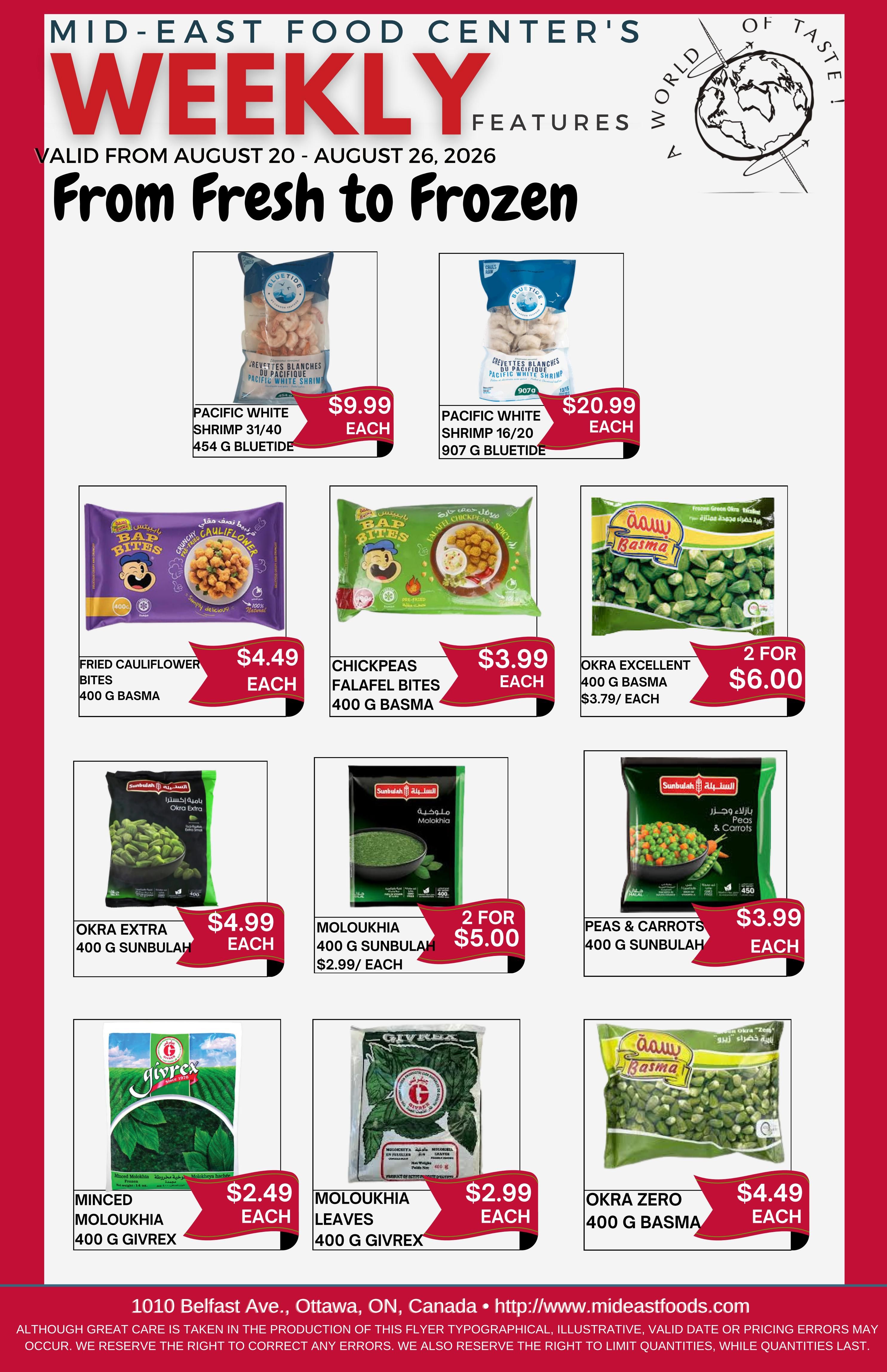 Mid-East Food Centre Flyer August 20 to 26