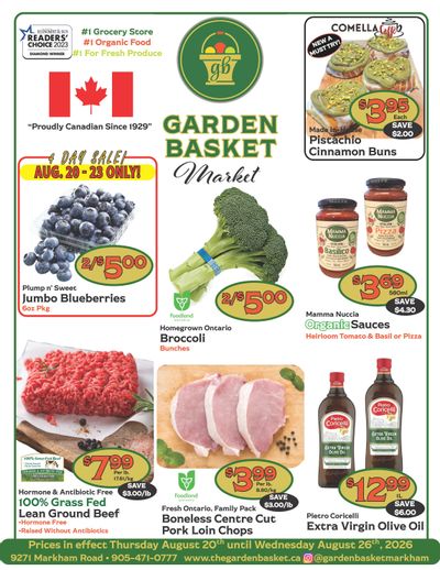 The Garden Basket Flyer August 20 to 26
